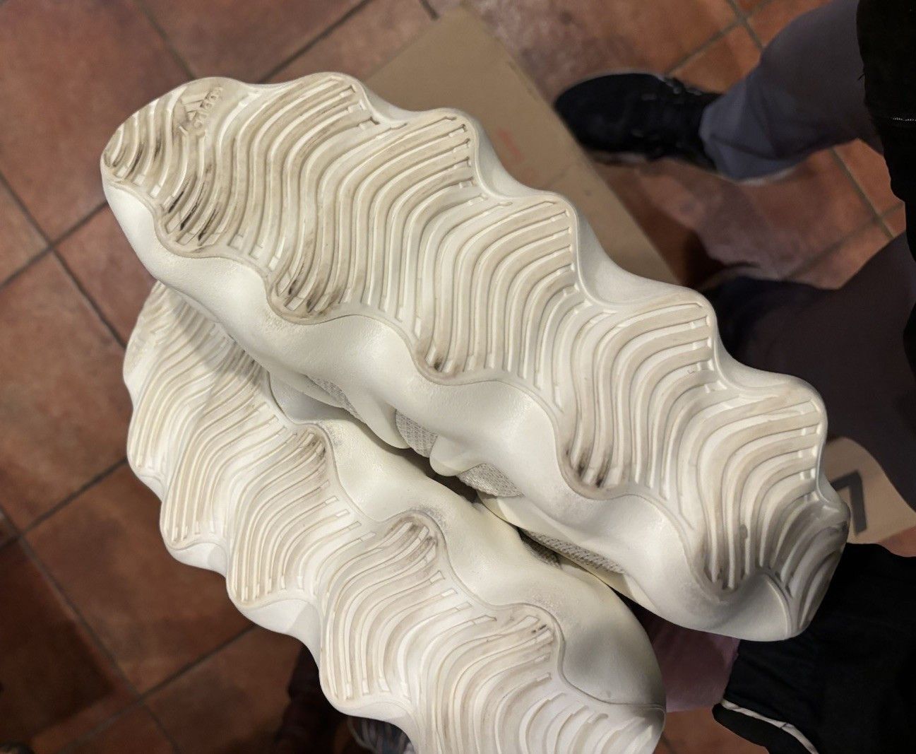 Yeezy Adidas Yeezy 450 Cloud White Size US 13 / EU 46 - 5 Thumbnail