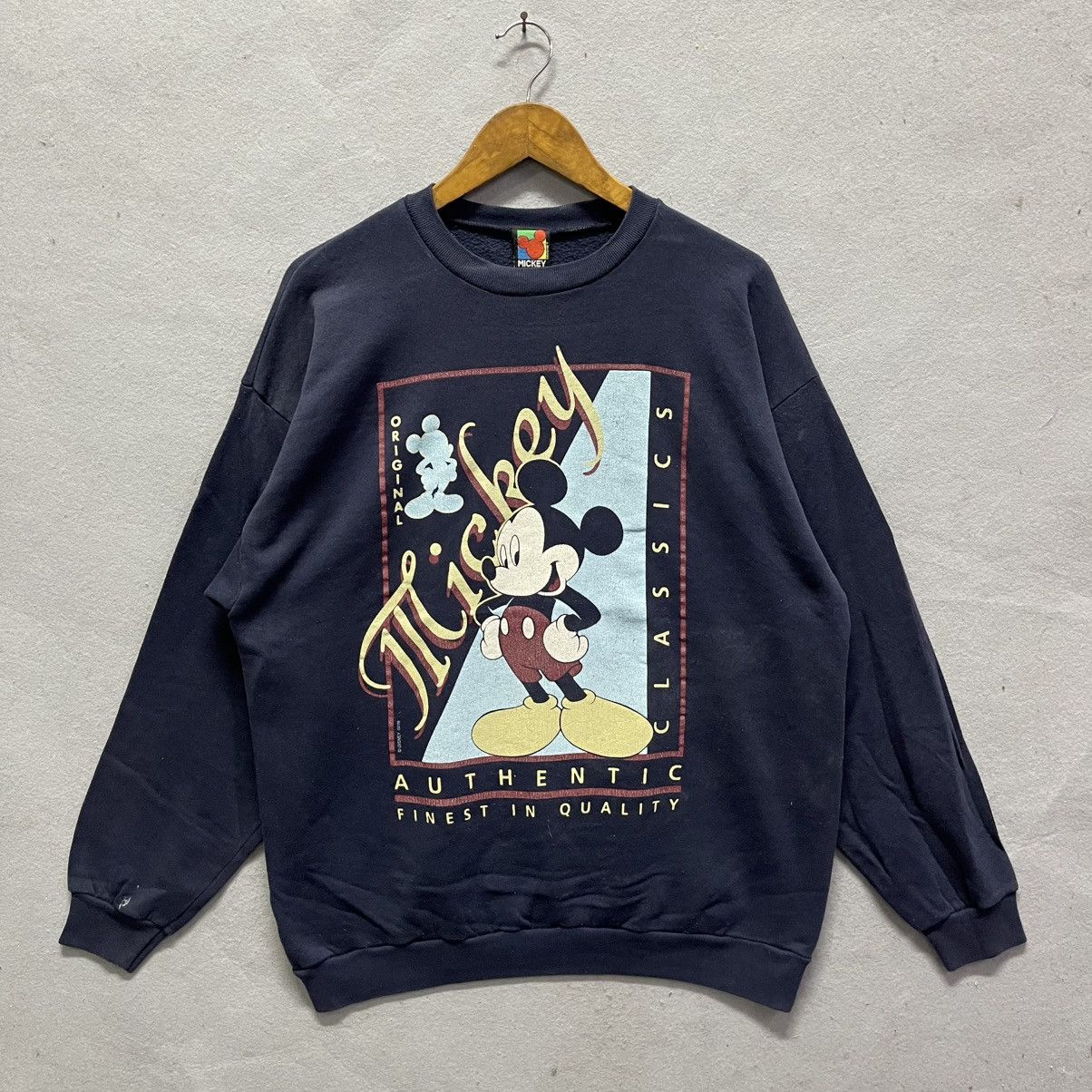 Mickey Unlimited Vintage 1990s Mickey Unlimited “Mickey Authentic” Sweatshirt Size US XL / EU 56 / 4 - 1 Thumbnail