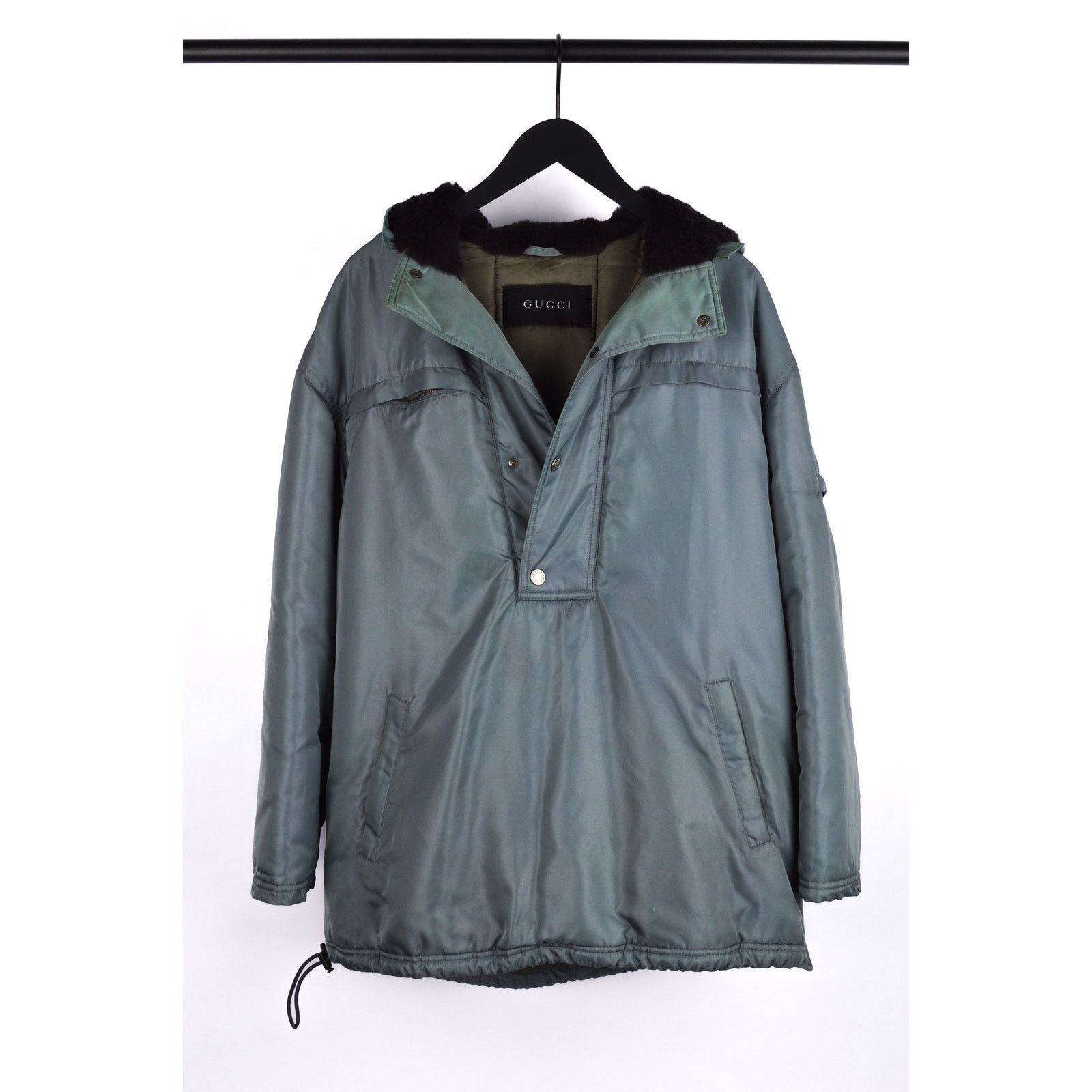 Gucci Gucci anorak metallic green padded jacket Size US XL / EU 56 / 4 - 1 Thumbnail