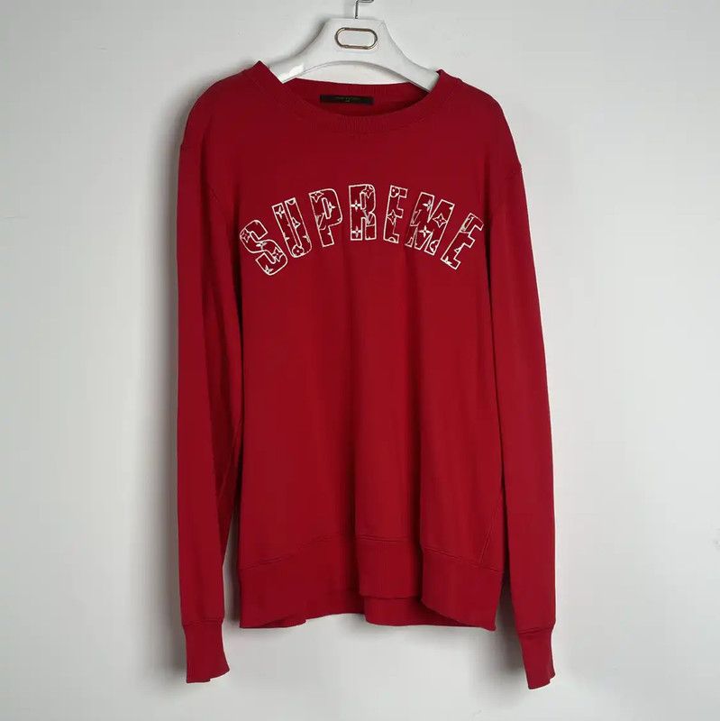 Louis Vuitton Louis Vuitton Red Women's Crewneck Sweatshirt 0089 Size L / US 10 / IT 46 - 1 Thumbnail
