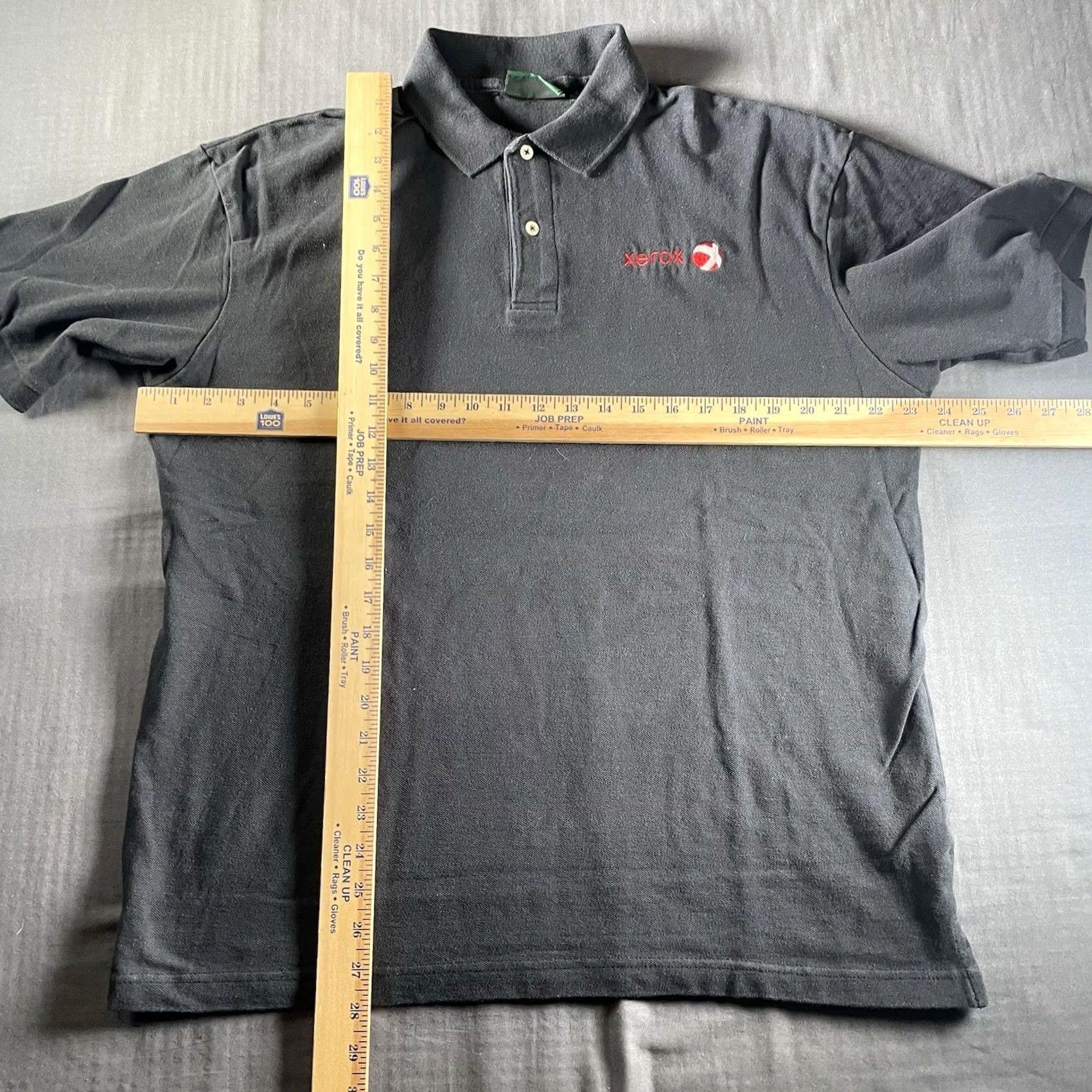 Vintage Xerox Polo Mens Large Embroidered Black Size US L / EU 52-54 / 3 - 6 Thumbnail