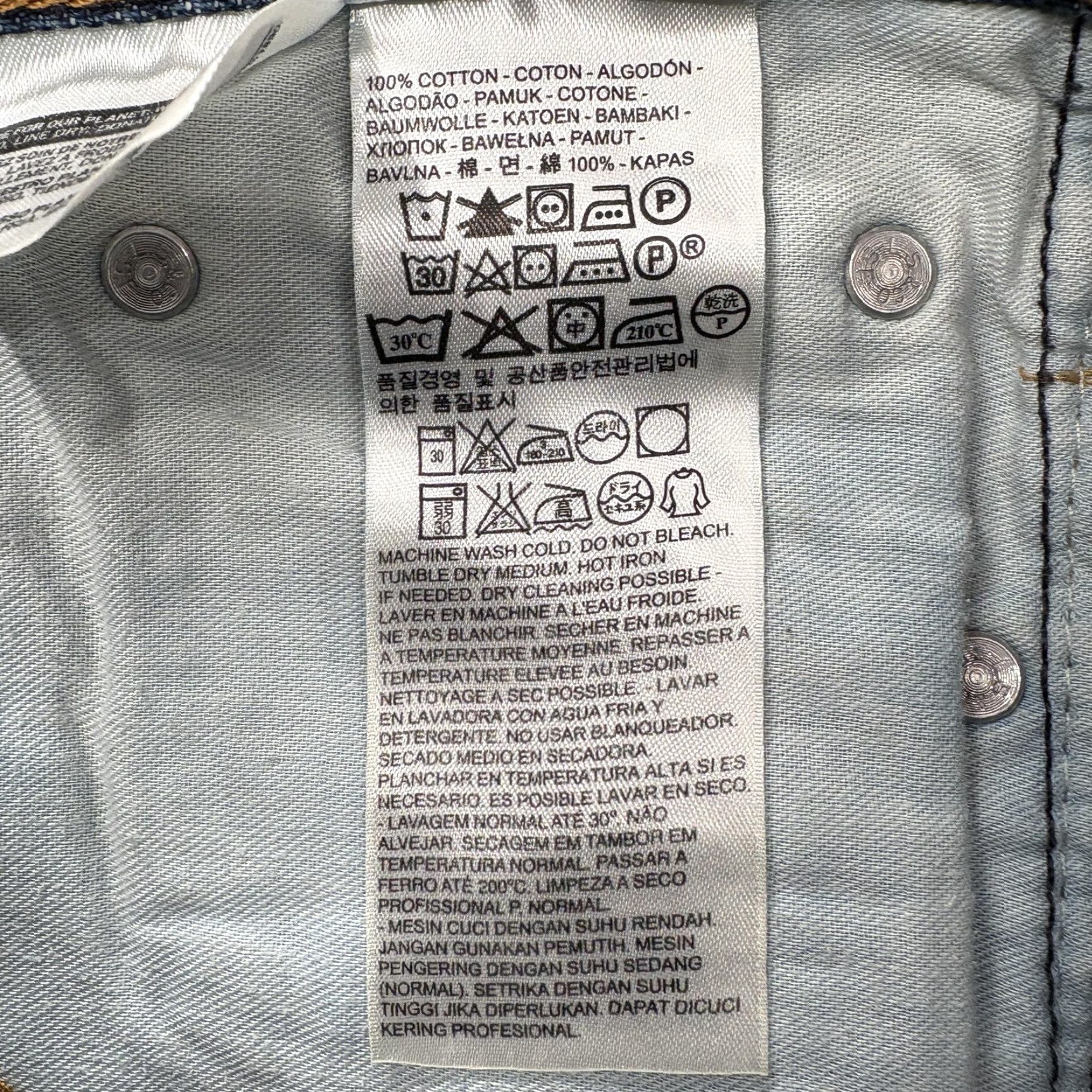 Levi's Levi's 505 Jeans Mens 32x32 Regular Fit Straight Leg Medium Wash Blue Denim Pants Size US 32 / EU 48 - 5 Thumbnail