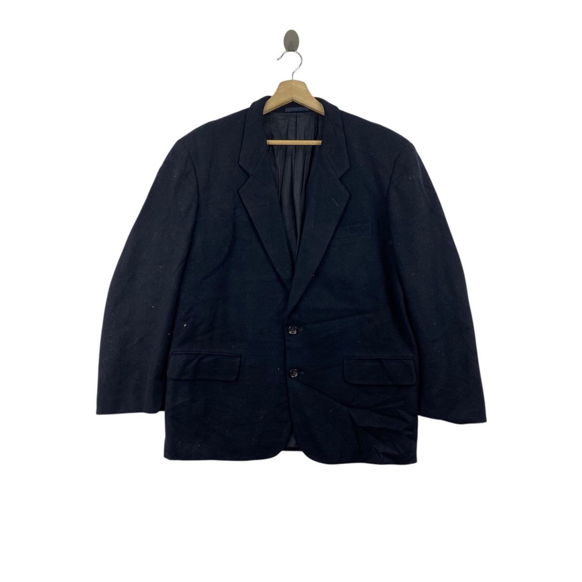 Comme des Garcons Vintage 80s COMME DES GARCONS Homme Black Blazer Coat Size US M / EU 48-50 / 2 - 1 Thumbnail