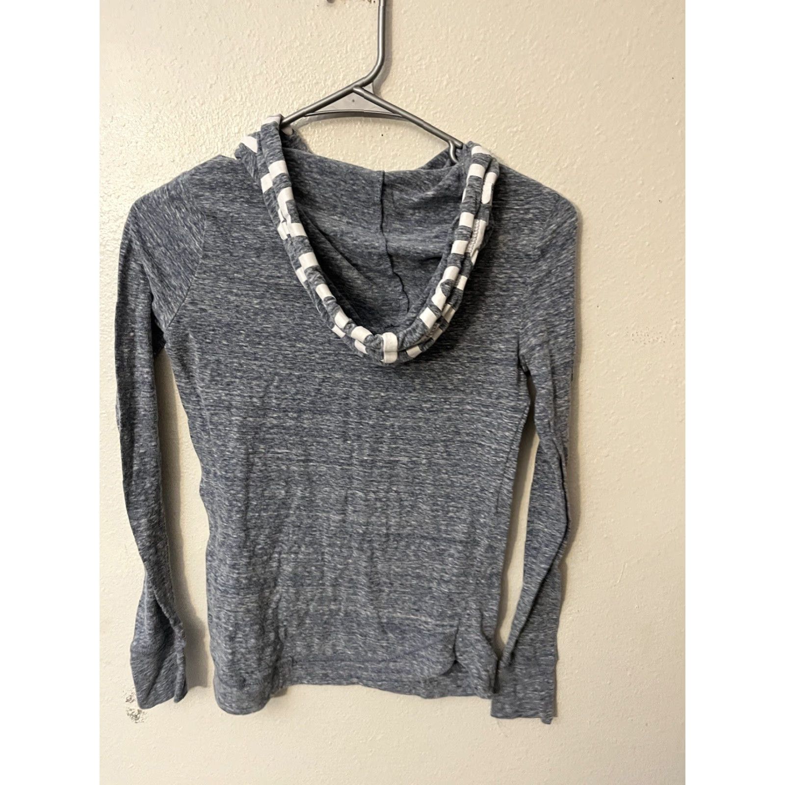 Vintage Aéropostale Hoodie Sweatshirt Women's XS Blue Hooded Long Sleeve Pullover Activewear Pockets Size XS / US 0-2 / IT 36-38 - 3 Thumbnail
