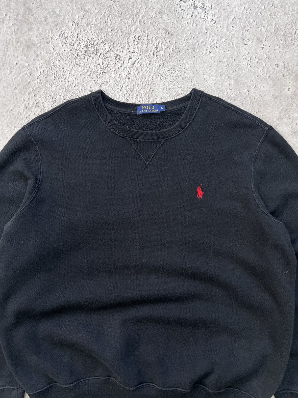 Polo Ralph Lauren × Vintage Polo Ralph Lauren L big logo sweatshirt long sleeve knit Size US L / EU 52-54 / 3 - 3 Thumbnail