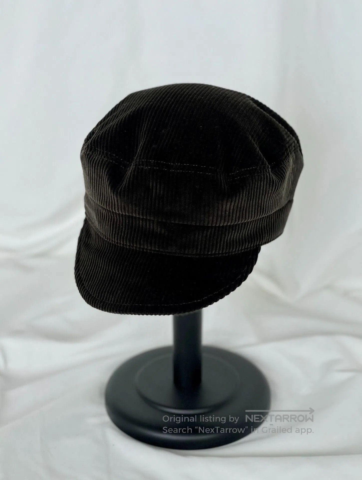 Japanese Brand Heavy Corduroy Baker Boy Hat. Size ONE SIZE - 6 Thumbnail