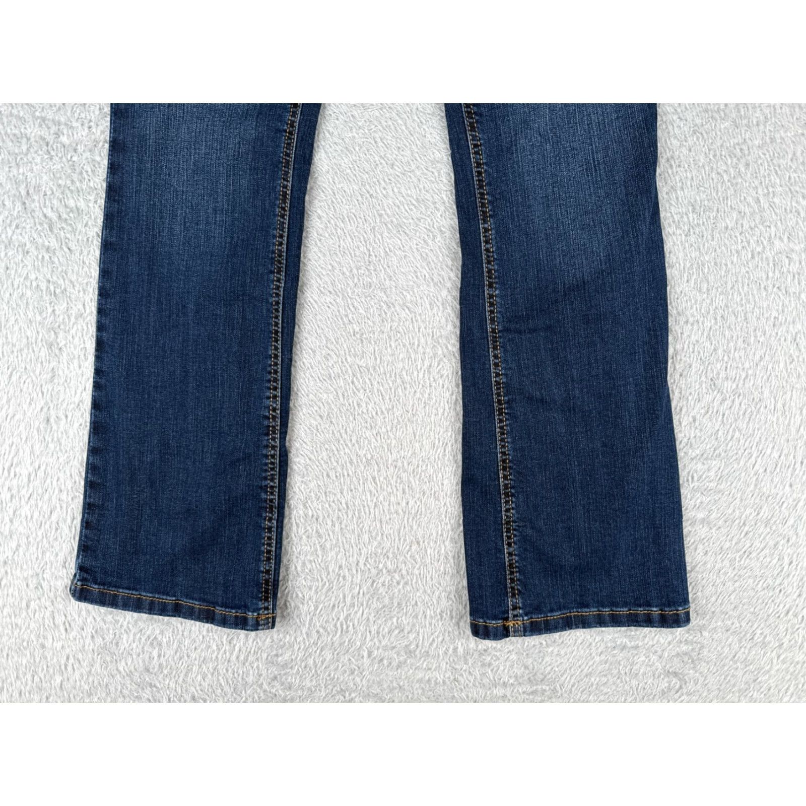 Vintage Maurices Jeans Women 4 S Blue Denim Bootcut Flare High Rise Curvy Cotton 26x28 Size 27" / US 4 / IT 40 - 2 Thumbnail