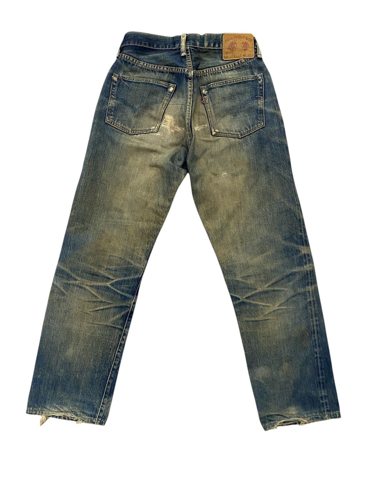 Full Count & Co. JAPAN BRAND FULL COUNT RIPPED DENIM SELVEDGE UNISEX Size US 28 / EU 44 - 4 Thumbnail