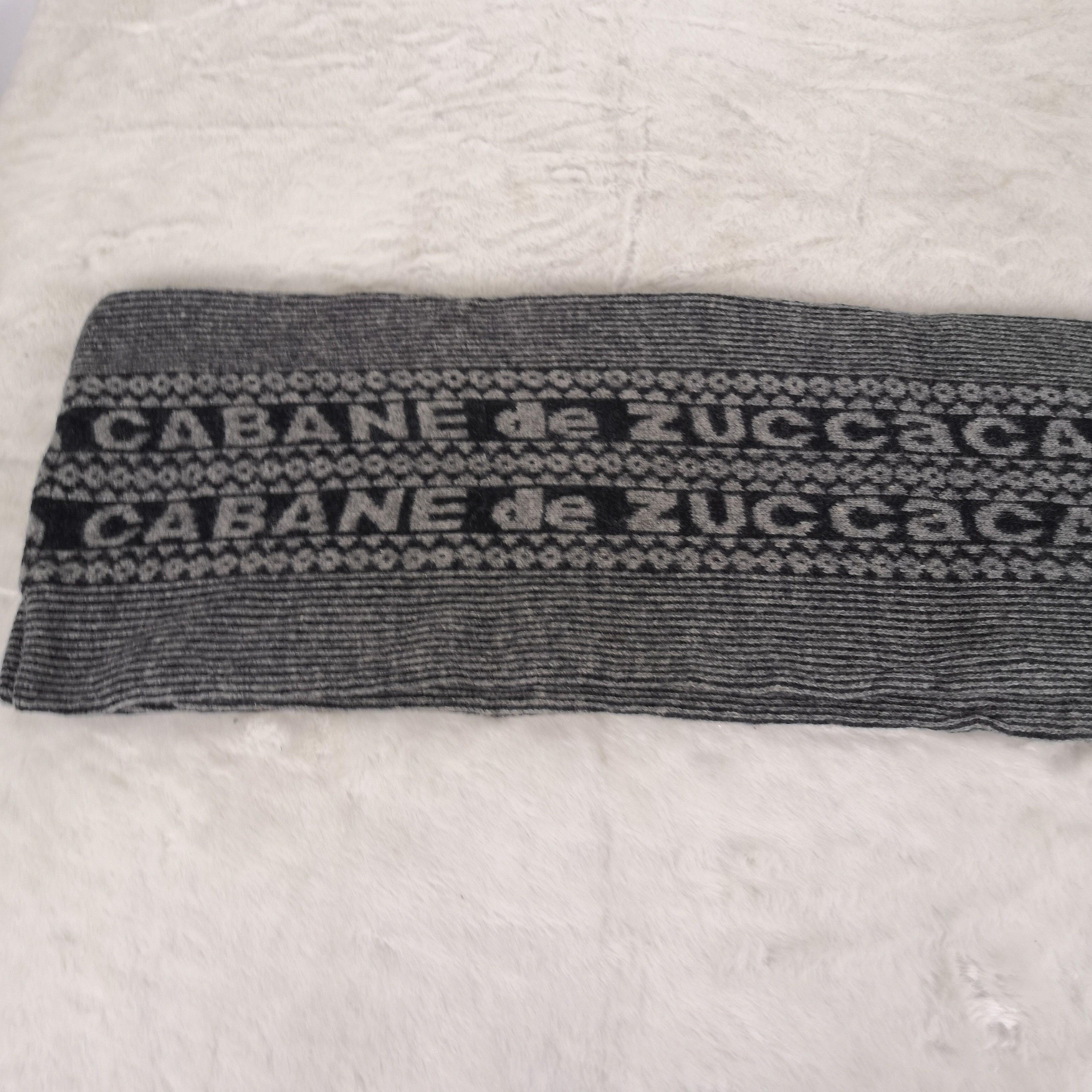 CABANE de ZUCCa × Vintage Vintage CABANE de ZUCCA Scarf Wool Cashmere Scarves. Size ONE SIZE - 4 Thumbnail