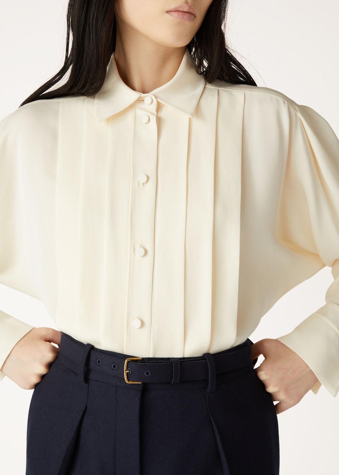 Loro Piana o1srvl11e0825 FAO4033 Maurine Shirt in Light Beige Size L / US 10 / IT 46 - 6 Thumbnail