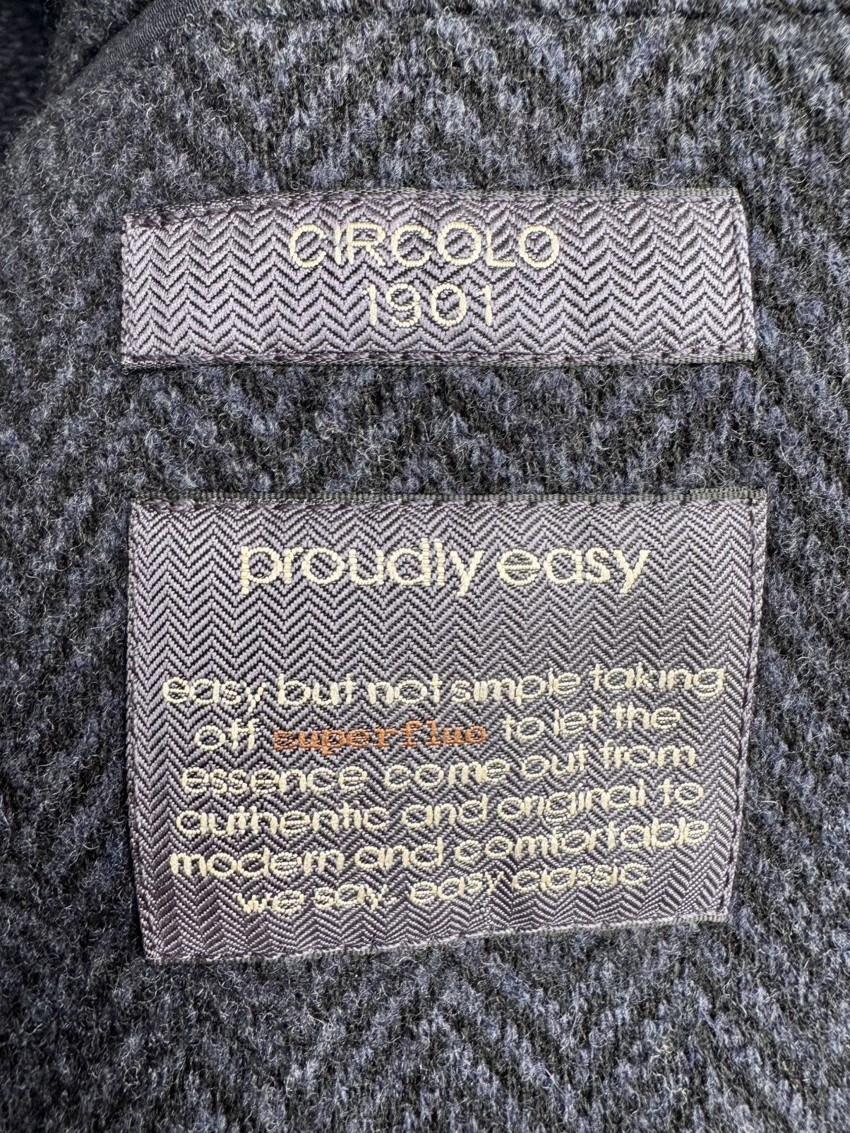 Circolo 1901 Circolo 1901 Wool Alpaca Herringbone Blazer — Barely Worn Size 48R - 7 Thumbnail