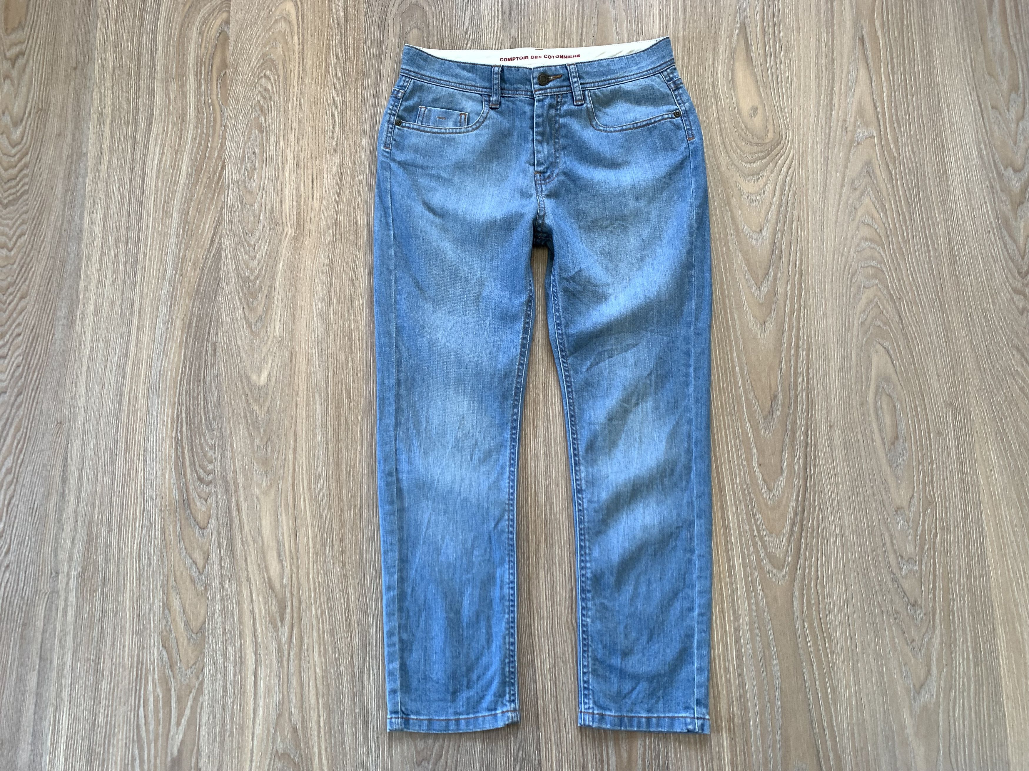 Other Comptoir Des Cotonniers Slim Blue Stretch Denim Jeans Size US 36 / EU 52 - 2 Thumbnail