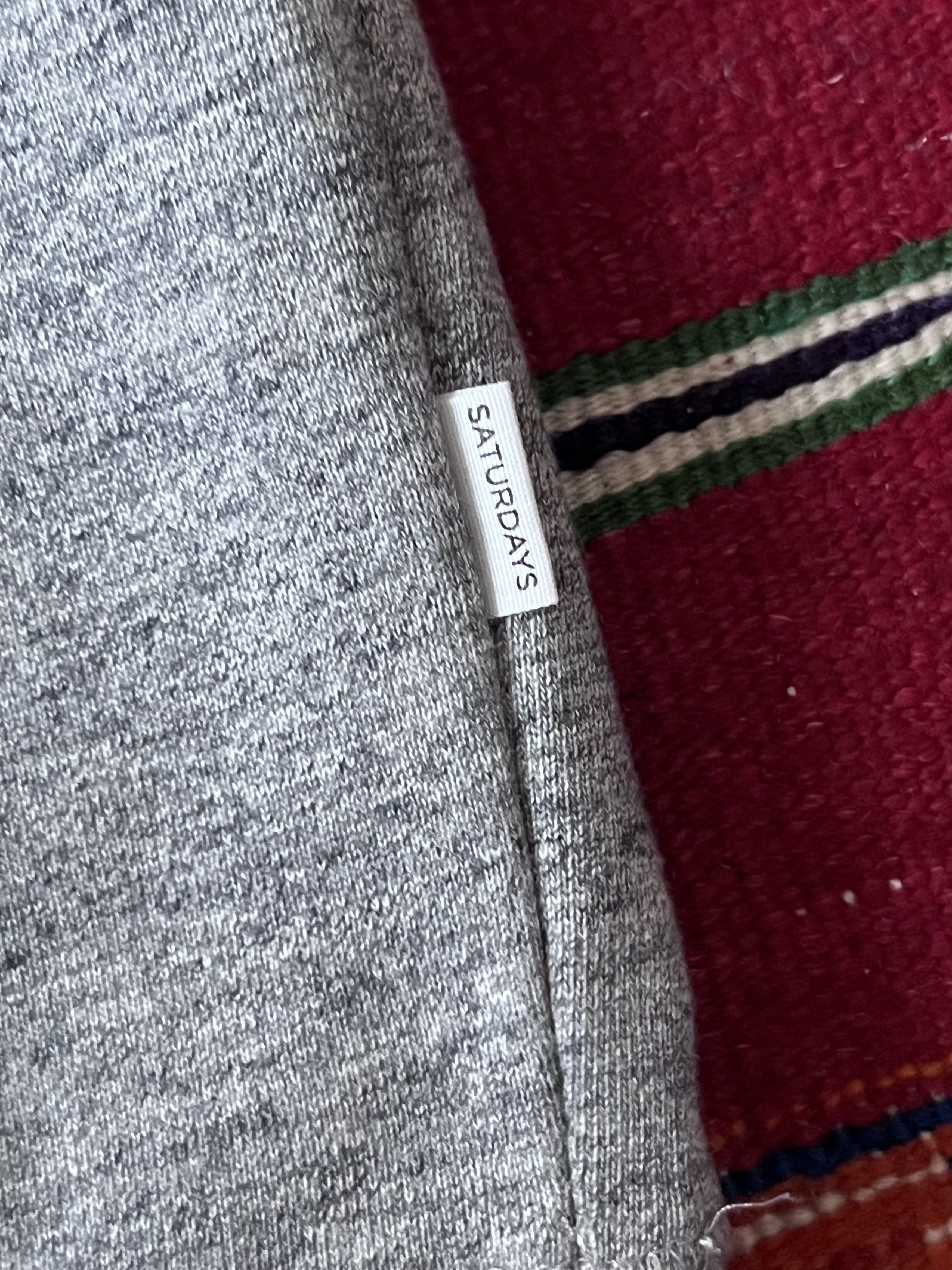 Saturdays NYC Saturdays Surf NYC Heather Grey Short Sleeve Sweatshirt Size US L / EU 52-54 / 3 - 4 Thumbnail