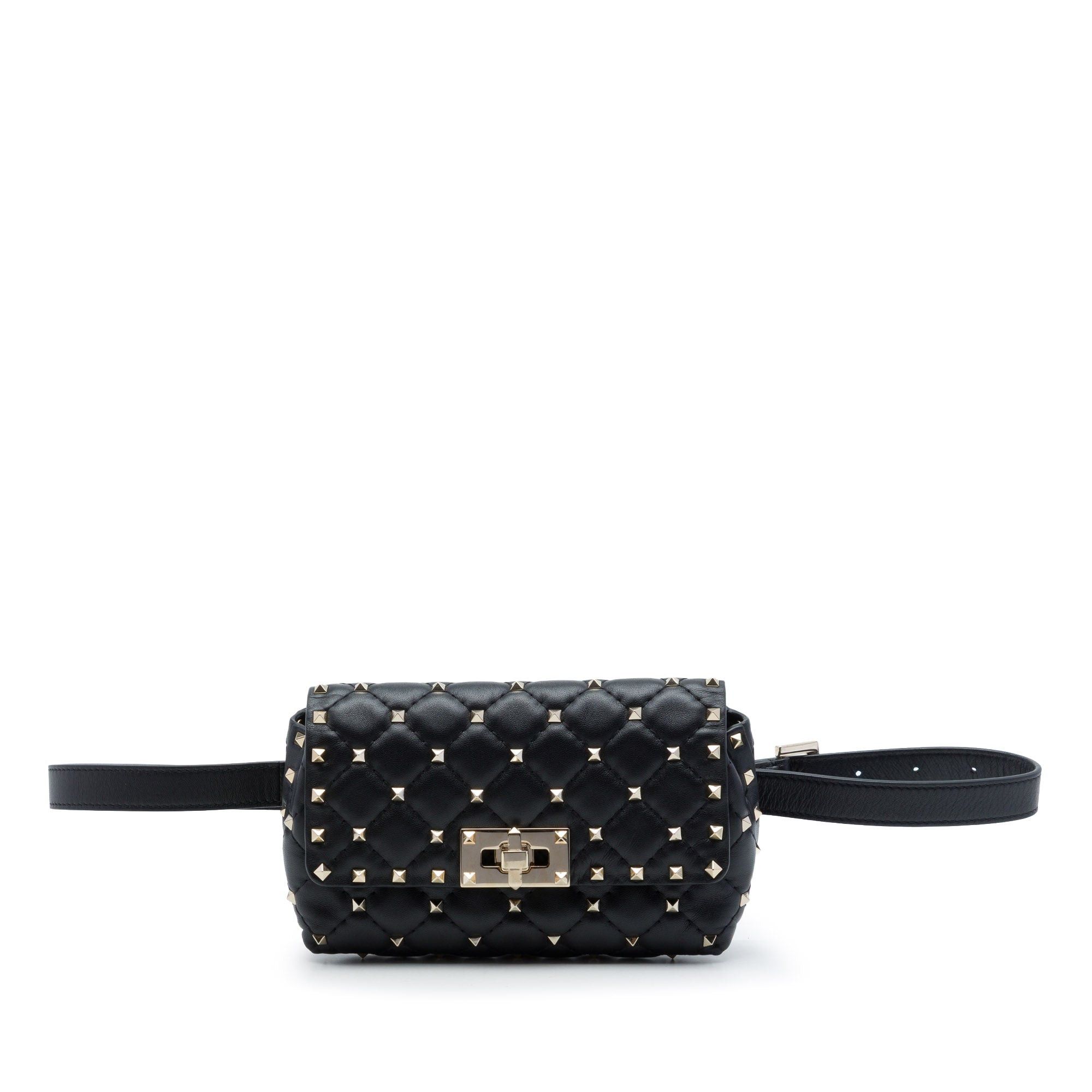Valentino Lambskin Rockstud Spike Belt Bag Size ONE SIZE - 1 Thumbnail