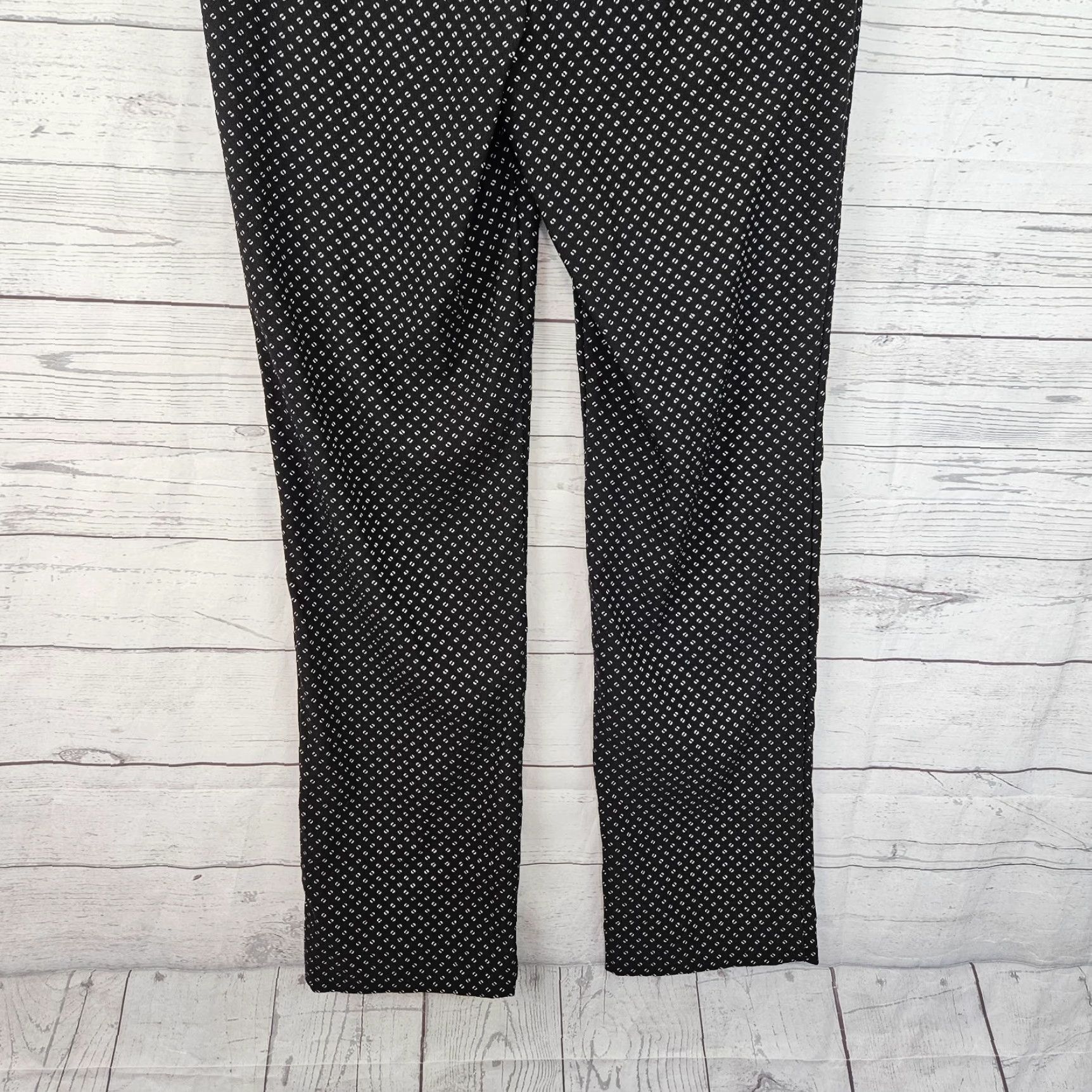 Vintage Chico's Womens Pants 14 Dress Pants High Rise Black Rayon Blend Pull On 30 Inseam Womens Size 36" / US 14 / IT 50 - 5 Thumbnail