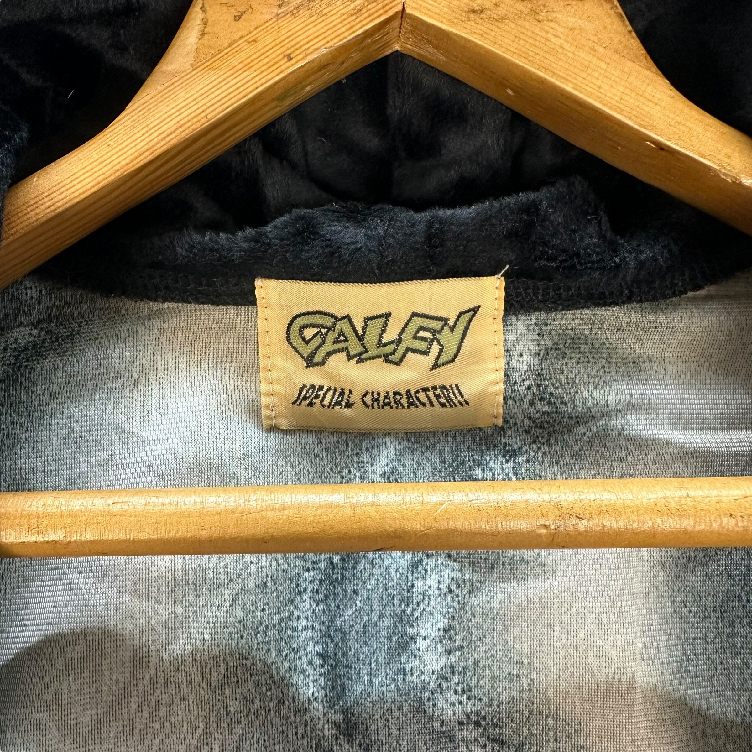 Japanese Brand GALFY BY CRUTCH EMBROIDERY LOGO FLEECE HOODIE VEST #8789-026 Size US L / EU 52-54 / 3 - 5 Thumbnail