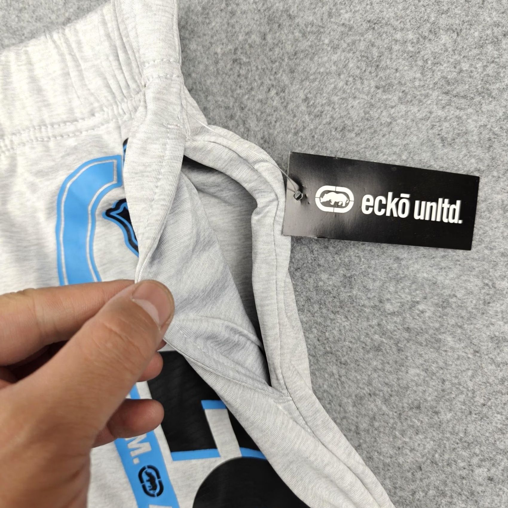 Ecko Unltd. Ecko Unltd Shorts Mens Medium Gray Jersey Drawstring Logo Pockets Athletic New Size US M / EU 48-50 / 2 - 2 Thumbnail