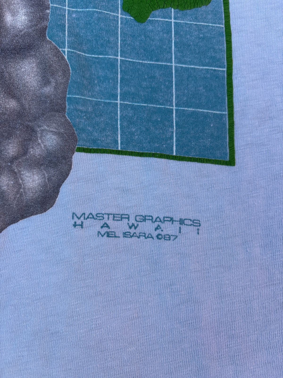 Vintage 1987 Master Graphics Hawaii Muscle T-shirt - Mel Isara Size US XL / EU 56 / 4 - 5 Thumbnail