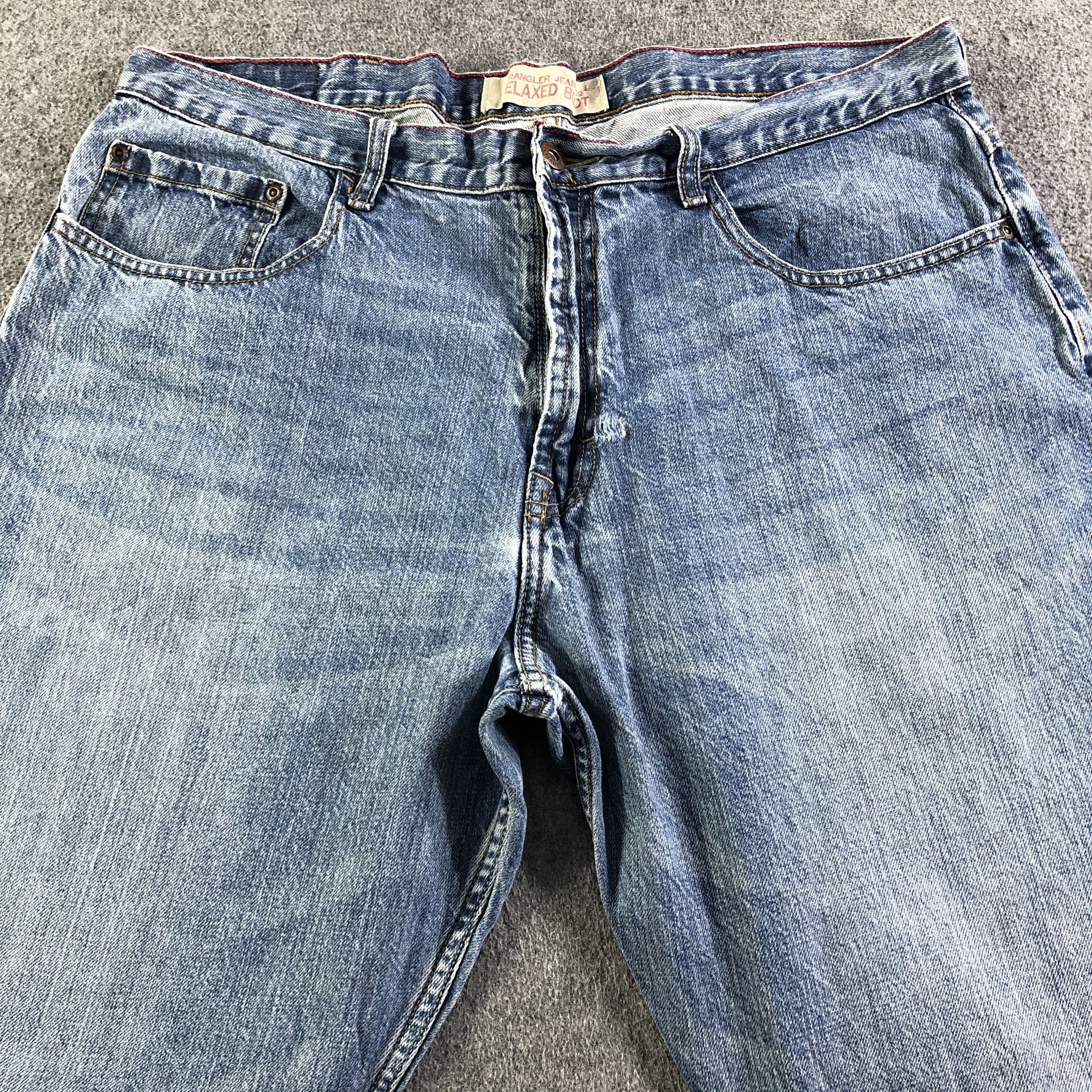 Vintage Vintage Blue Wash Wrangler Jeans-J3534 Size US 38 / EU 54 - 3 Thumbnail