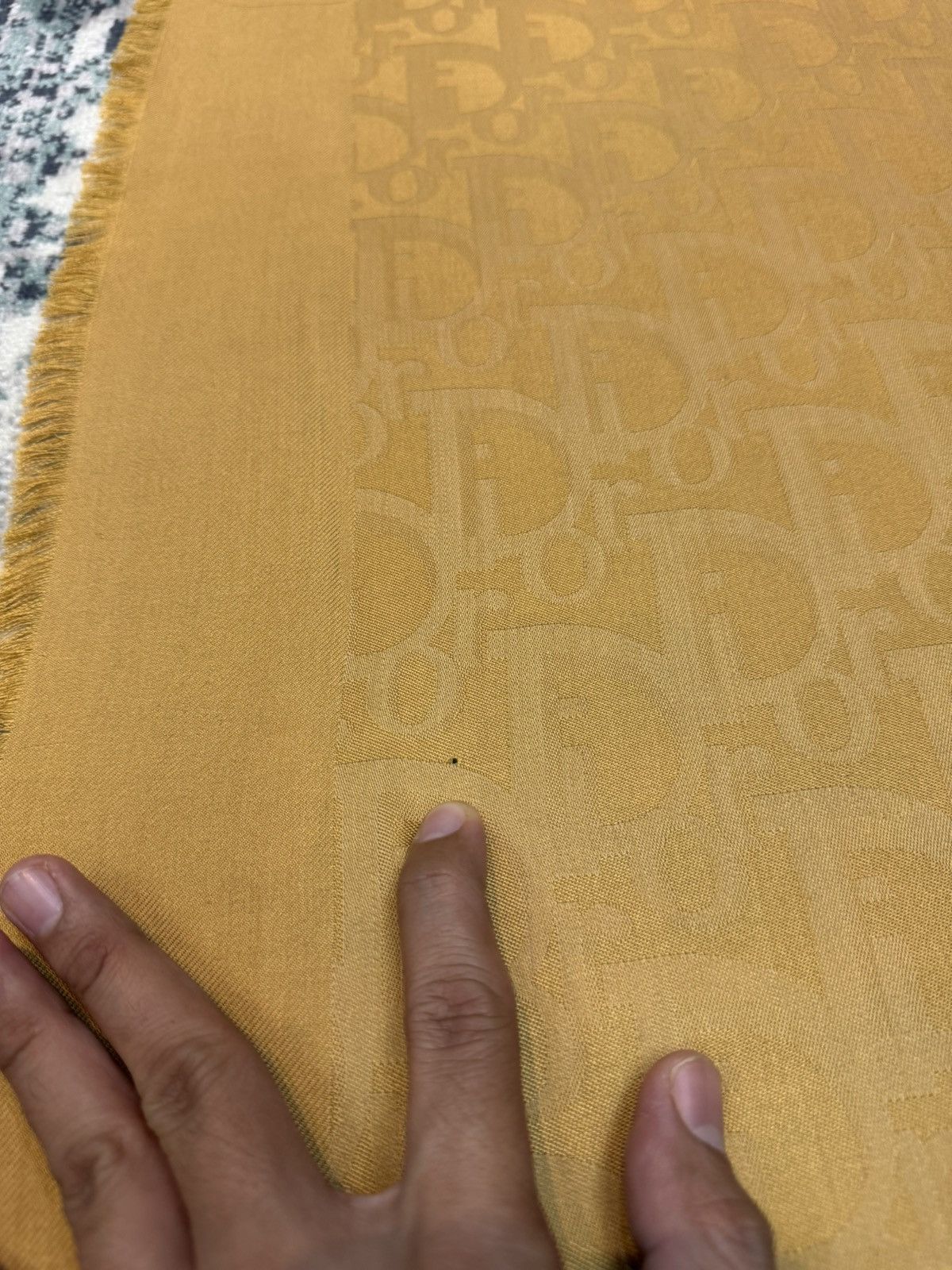 Dior VINTAGE DIOR FULL MONOGRAM OBLIQUE STOLE SCARF 54" x 54.5" Size ONE SIZE - 15 Thumbnail