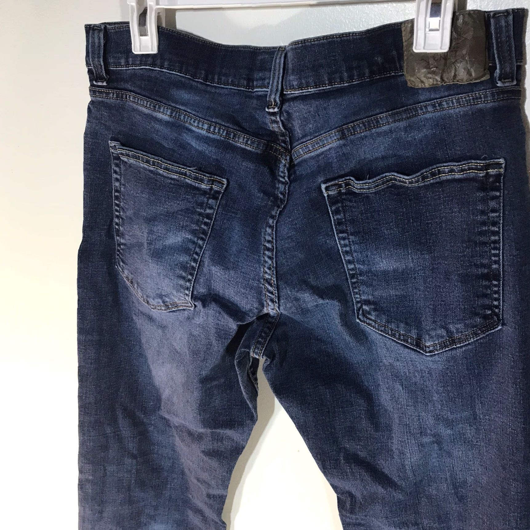 Vintage VINTAGE True Craft Jeans Men Size 34x30 Straight Fit Dark Blue Denim Casual Pants Size US 34 / EU 50 - 3 Thumbnail
