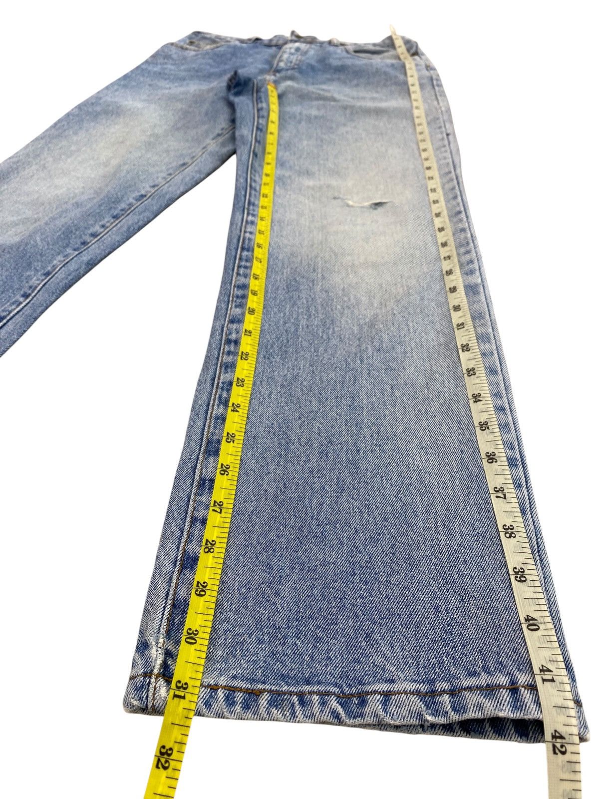 Japanese Brand Vintage Leyton House Faded Wash Style Loose Jeans Size US 28 / EU 44 - 11 Thumbnail