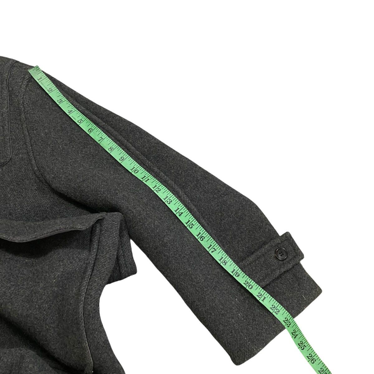 Japanese Brand Vintage Papas Duffle Coat Wool Hoodie Toggle Button Jacket Size US L / EU 52-54 / 3 - 18 Thumbnail
