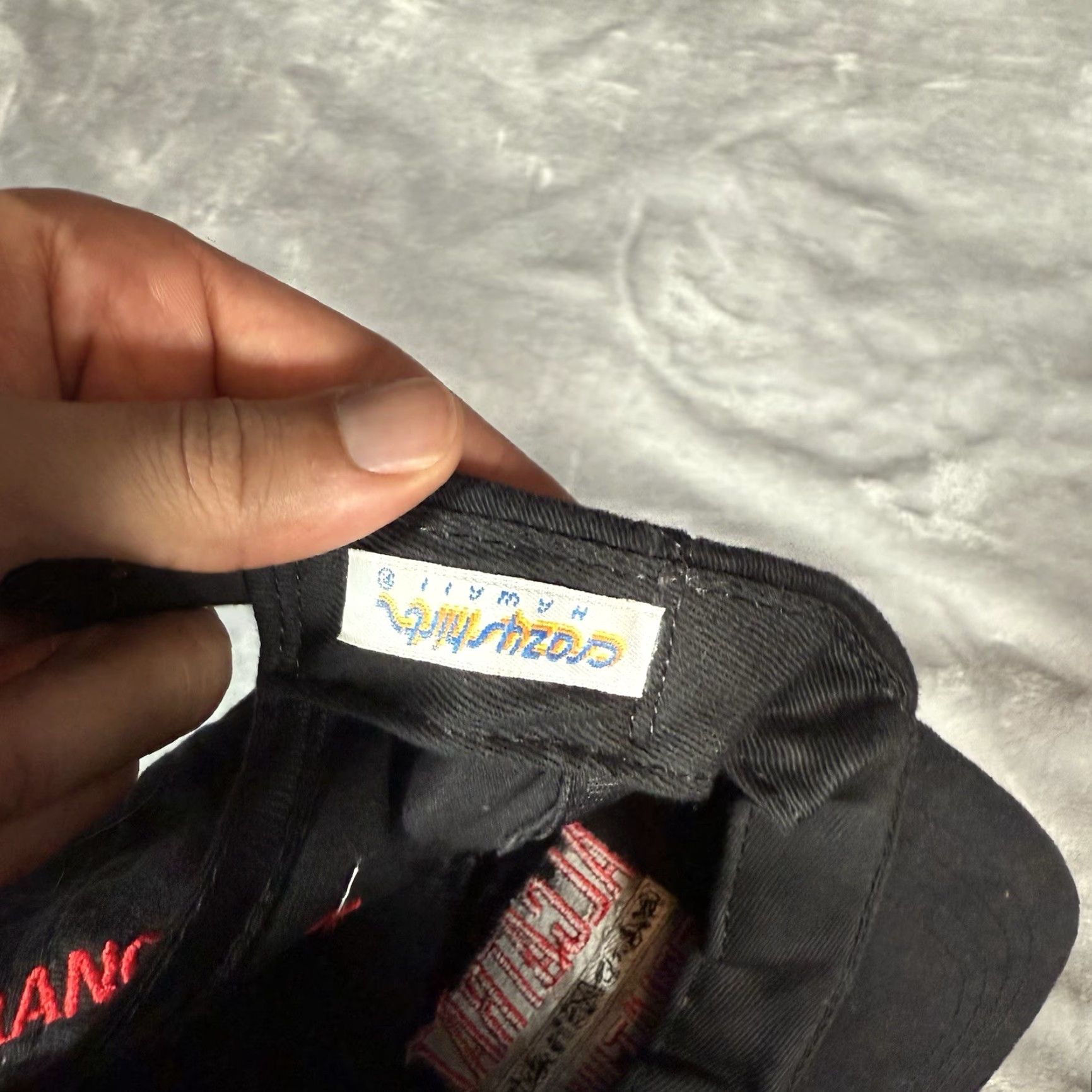 Vintage VINTAGE Crazy Shirts Baseball Cap Hat One Size Black Cotton Canvas USA 90s Signature Made in USA Mens Size US M / EU 48-50 / 2 - 4 Thumbnail