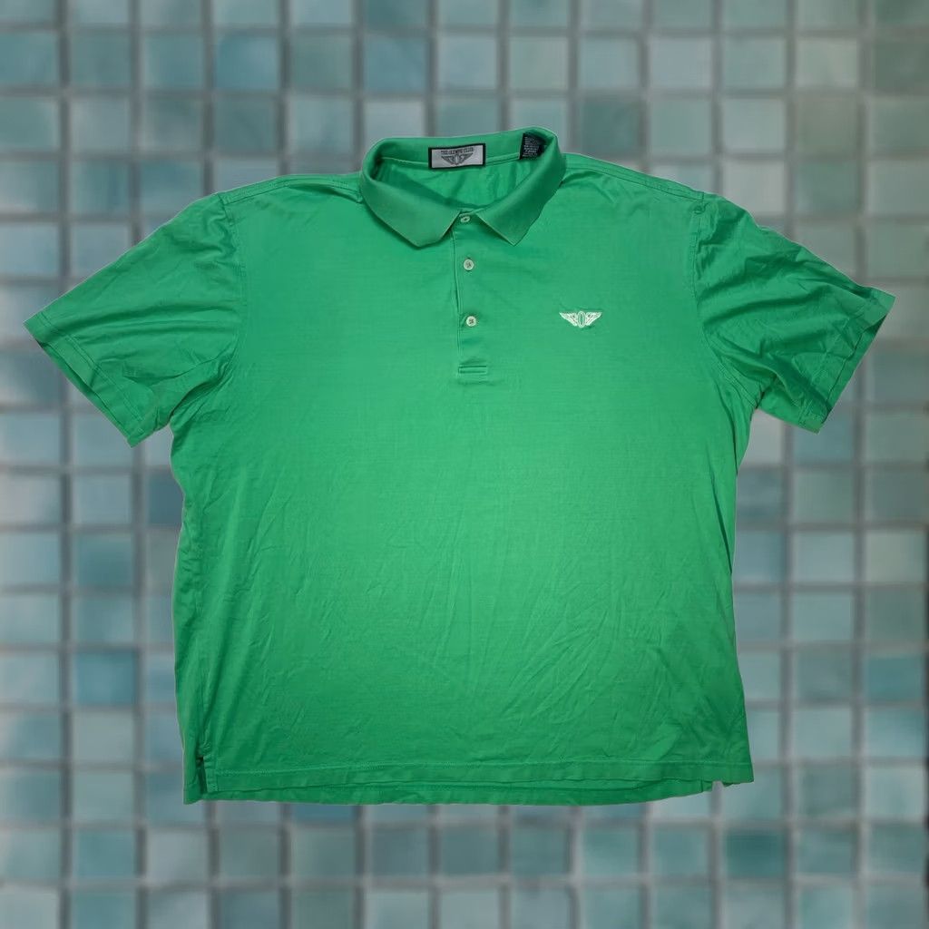 Vintage Olympic Polo Shirt Mens XL Green Logo Casual Classic Sports Performance Golf Tennis Shirt Size US XL / EU 56 / 4 - 1 Thumbnail