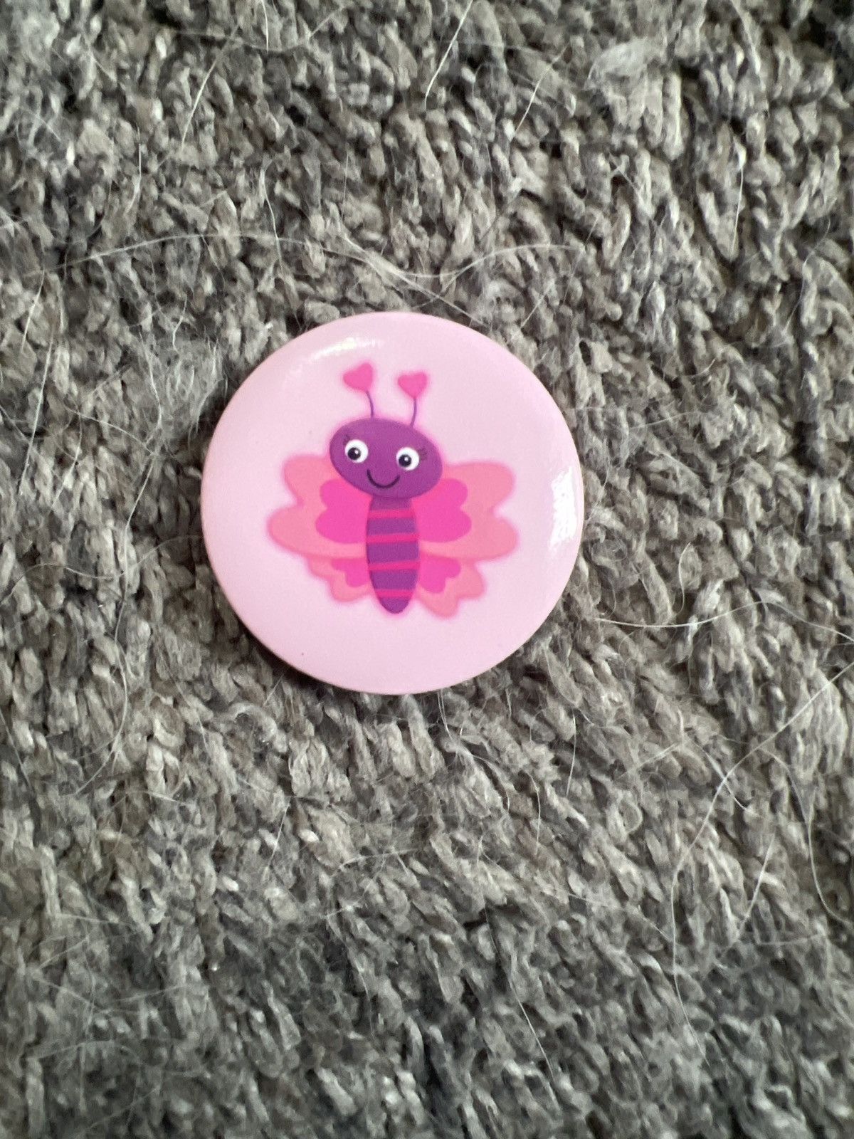 Hypebeast American Greetings Pink Butterfly Button Pin Size ONE SIZE - 1 Thumbnail