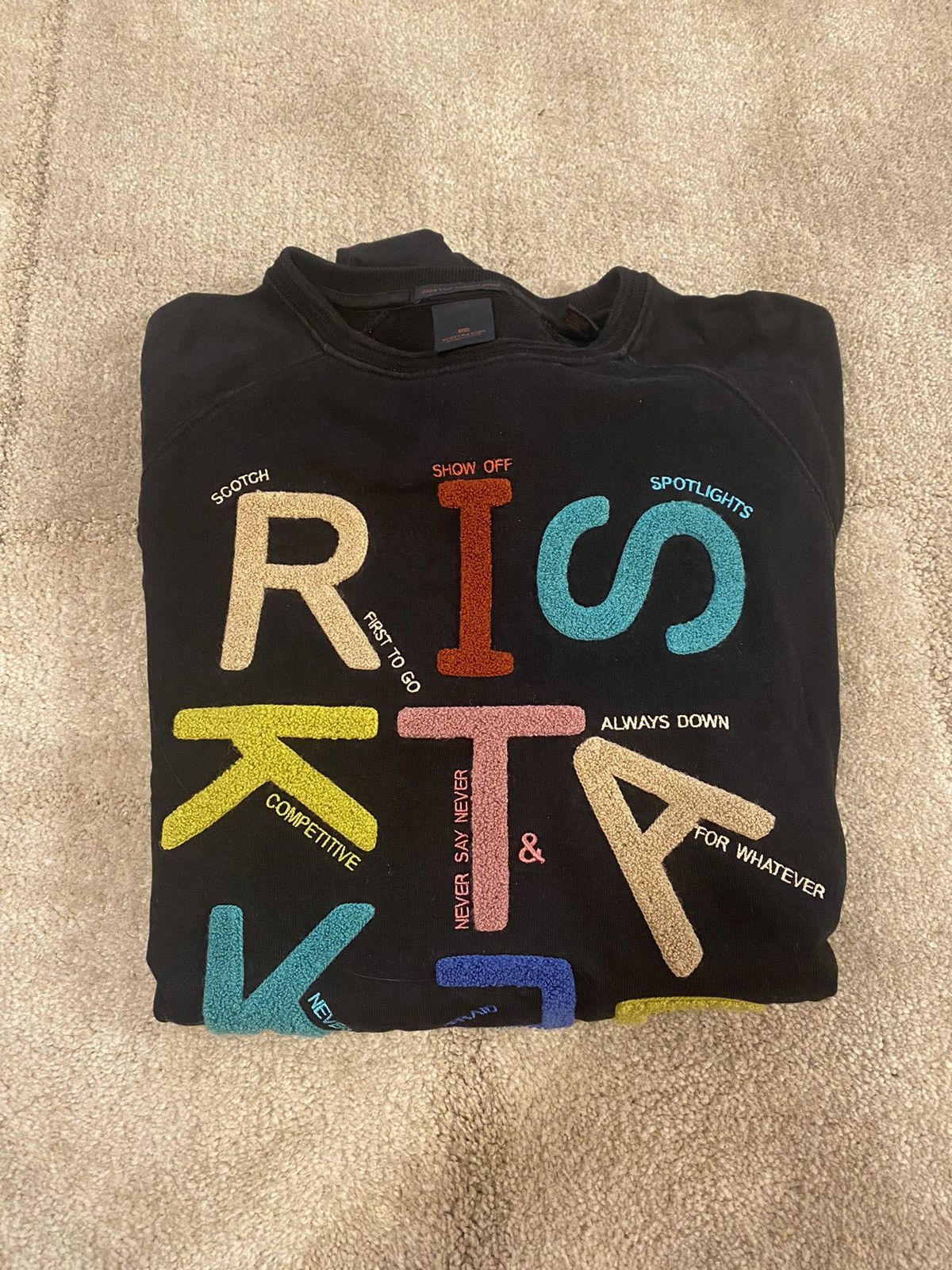 Scotch & Soda Black Pullover Sweater