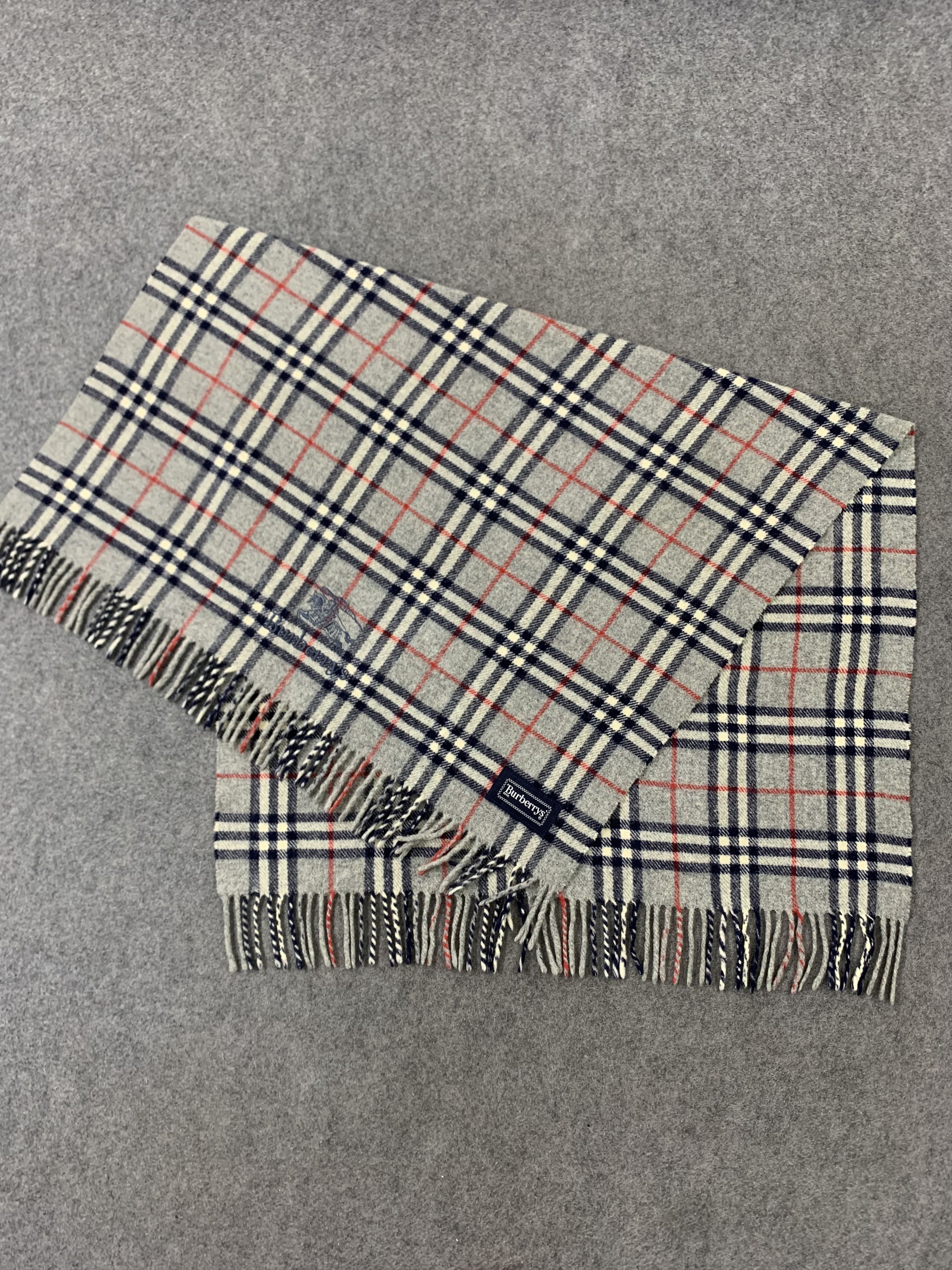Burberry Burberrys Scarf Wool Muffler Neck Wrap BL9312 Size ONE SIZE - 4 Thumbnail