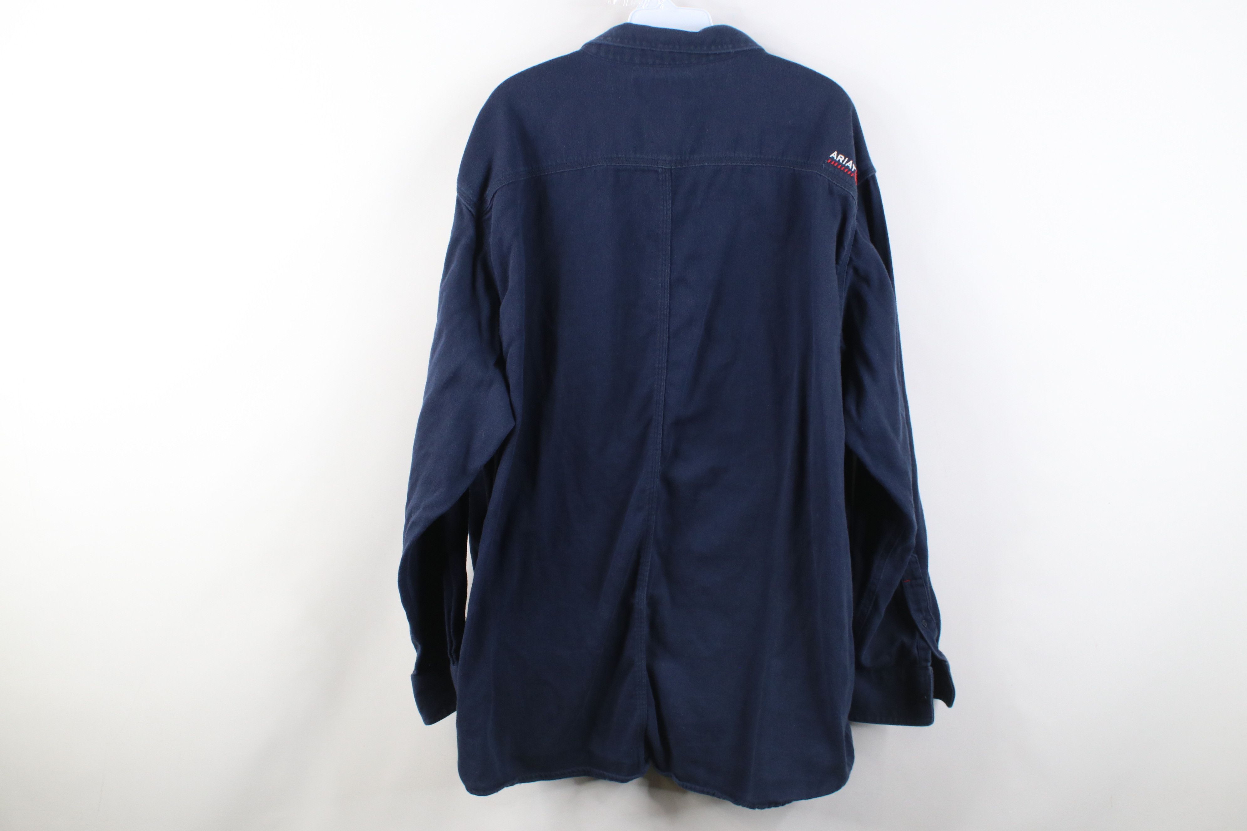 Ariat Ariat FR Fire Flame Resistant Flannel Button Shirt Workwear Size US XXL / EU 58 / 5 - 15 Thumbnail