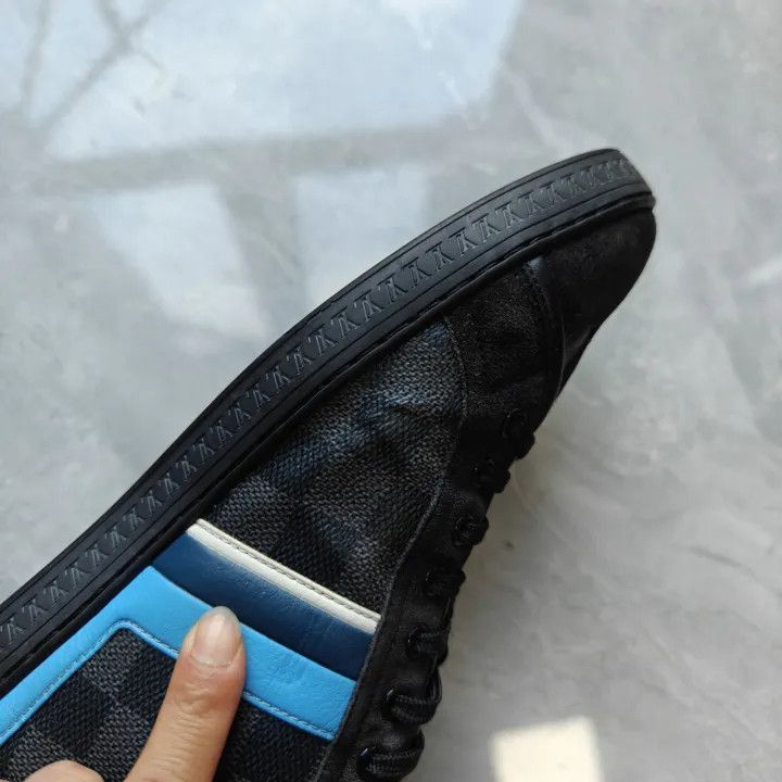 Louis Vuitton Louis Vuitton Classic Checkerboard Lace-up Sneakers -2508 Size US 8.5 / EU 41-42 - 3 Thumbnail