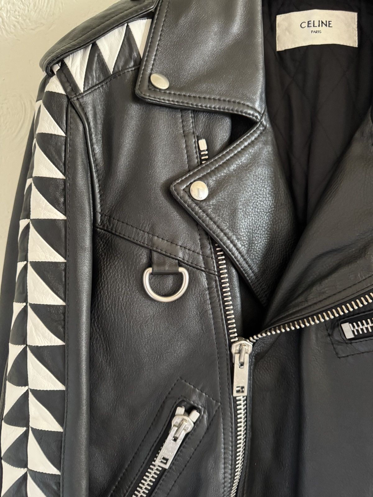 Celine × Hedi Slimane Celine SS22 Triangle Jacket D Ring Size US S / EU 44-46 / 1 - 12 Thumbnail