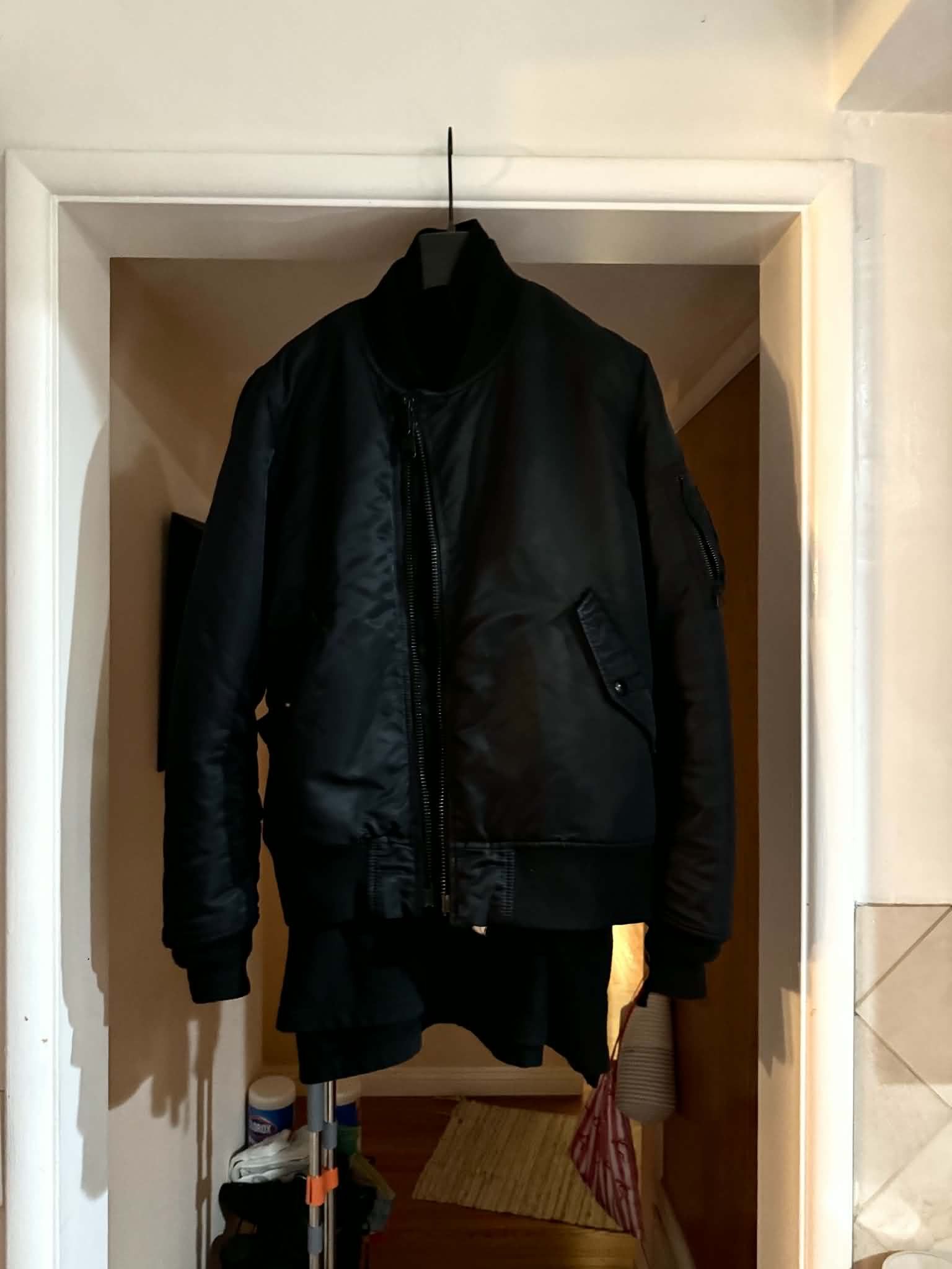 Alpha Industries Rare Japanese Black Double Zip Asymmetric Newish Size US M / EU 48-50 / 2 - 2 Thumbnail