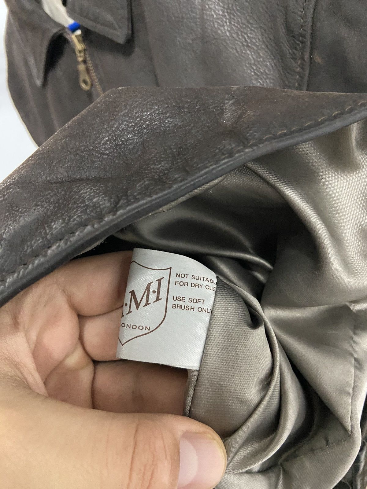 AMI × Vintage AMI London Leather Jacket Vintage Avant Garde Luxury Size US L / EU 52-54 / 3 - 6 Thumbnail