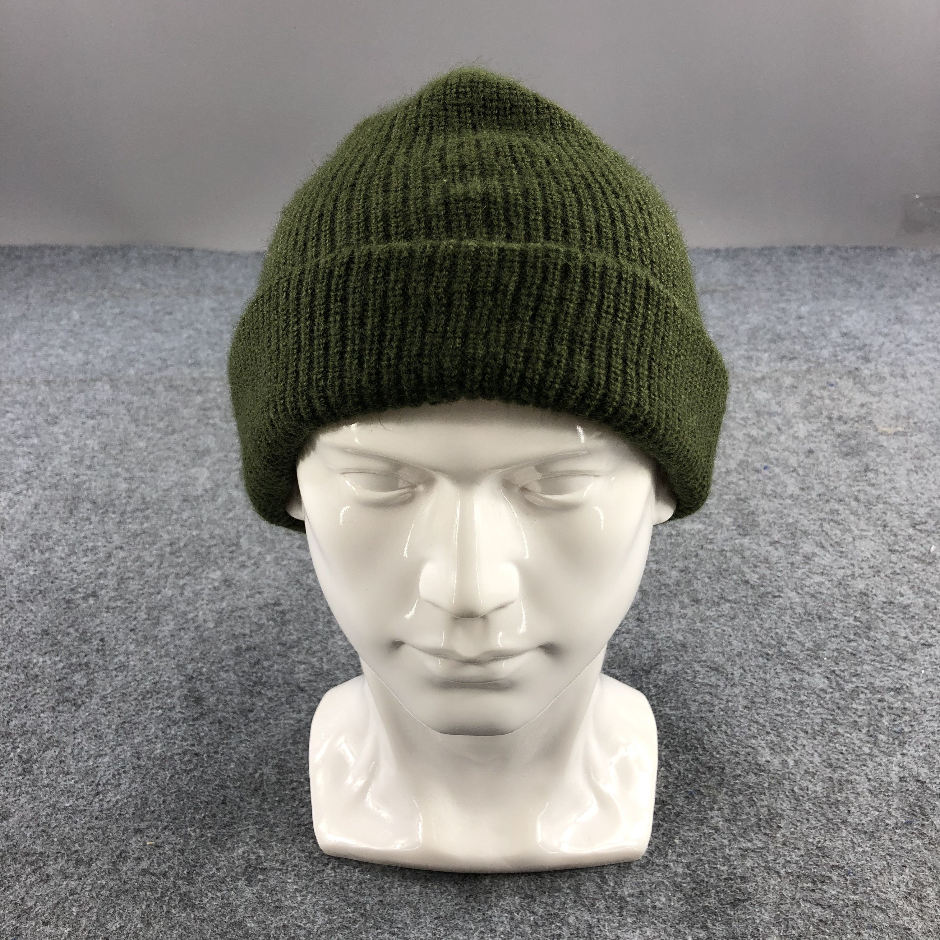 Vintage Unknown Green Fisherman Wool Beanie Snowcap Snow Hat B120 Size ONE SIZE - 1 Thumbnail
