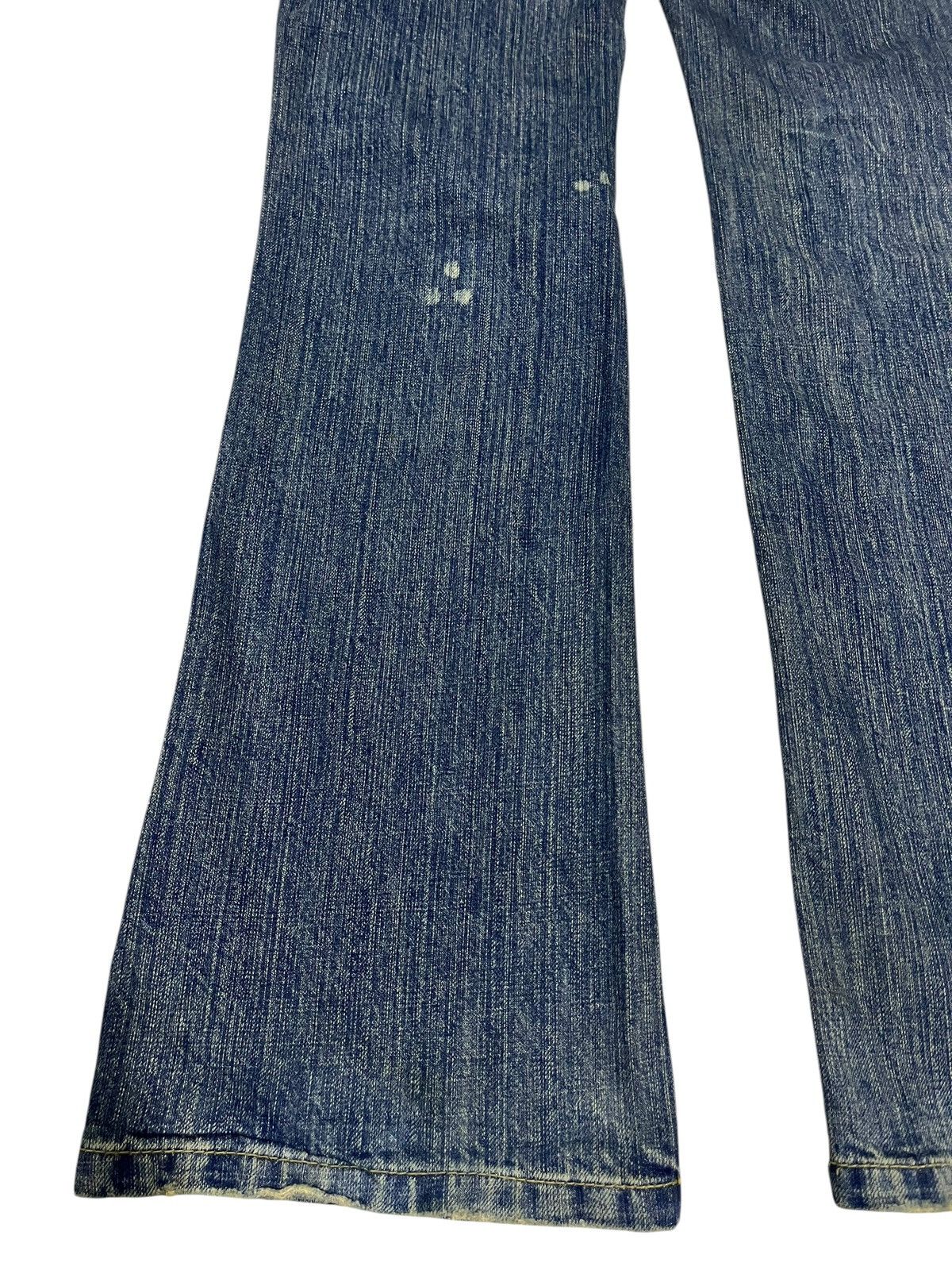 If Six Was Nine × Japanese Brand × Le Grande Bleu (L.G.B.) FLARE💥 Y2K JAPANESE BRAND RUSTY WASHED BLUE JEANS Size 29" - 11 Thumbnail