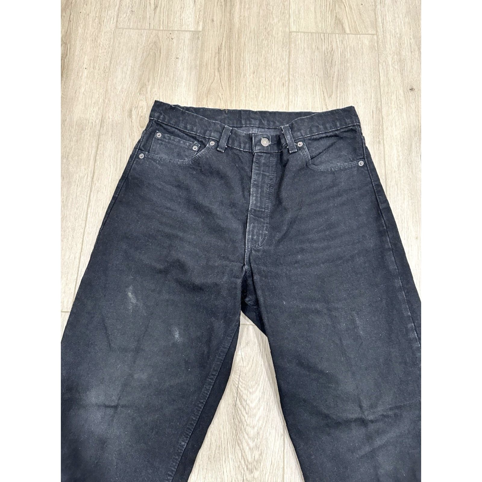 Levi's VINTAGE Levi's 550 Jeans Mens 34x34 Black Denim Cotton Straight Relaxed Made USA Size US 34 / EU 50 - 7 Thumbnail