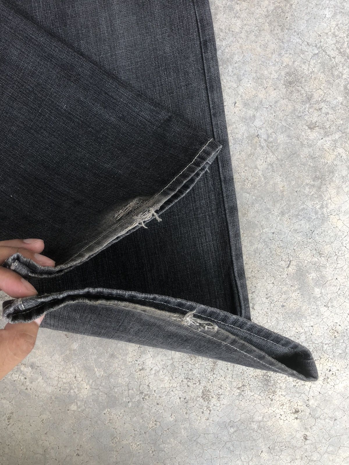 Japanese Brand Japanese Concave Attempt Distressed Jeans Size US 33 - 18 Thumbnail