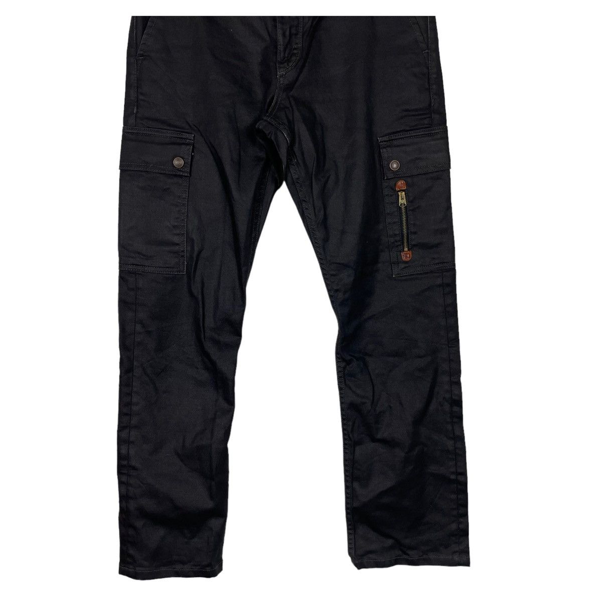 Beauty Beast × Japanese Brand 💥BACK NUMBER JAPAN WAXED CARGO JEAN BONDAGE TACTICAL Size US 32 / EU 48 - 5 Thumbnail