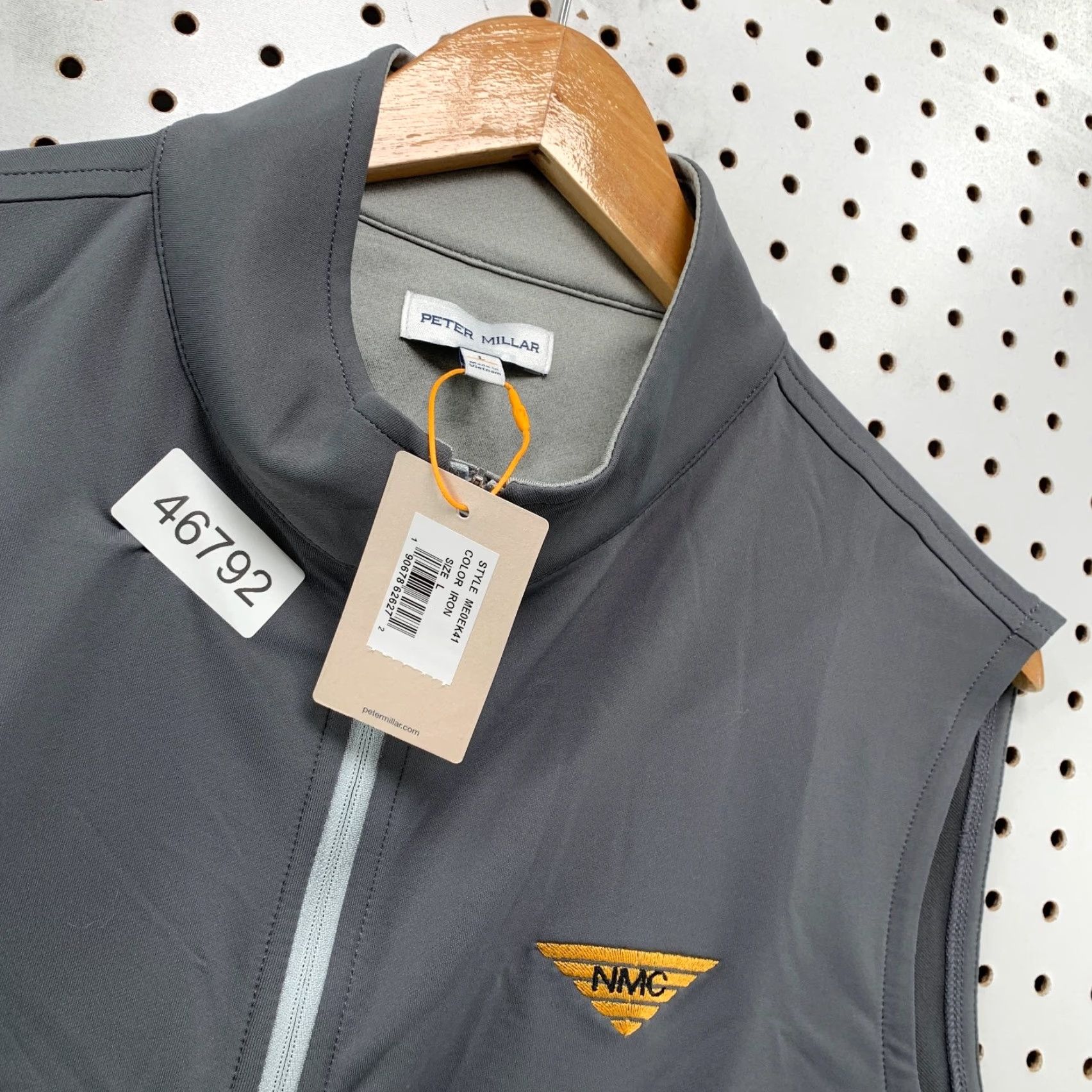 Peter Millar Peter Millar Galway Vest Mens Large Gray Nmc Sleeveless Stretch 1/4 Zip Golf Vest Size US L / EU 52-54 / 3 - 3 Thumbnail