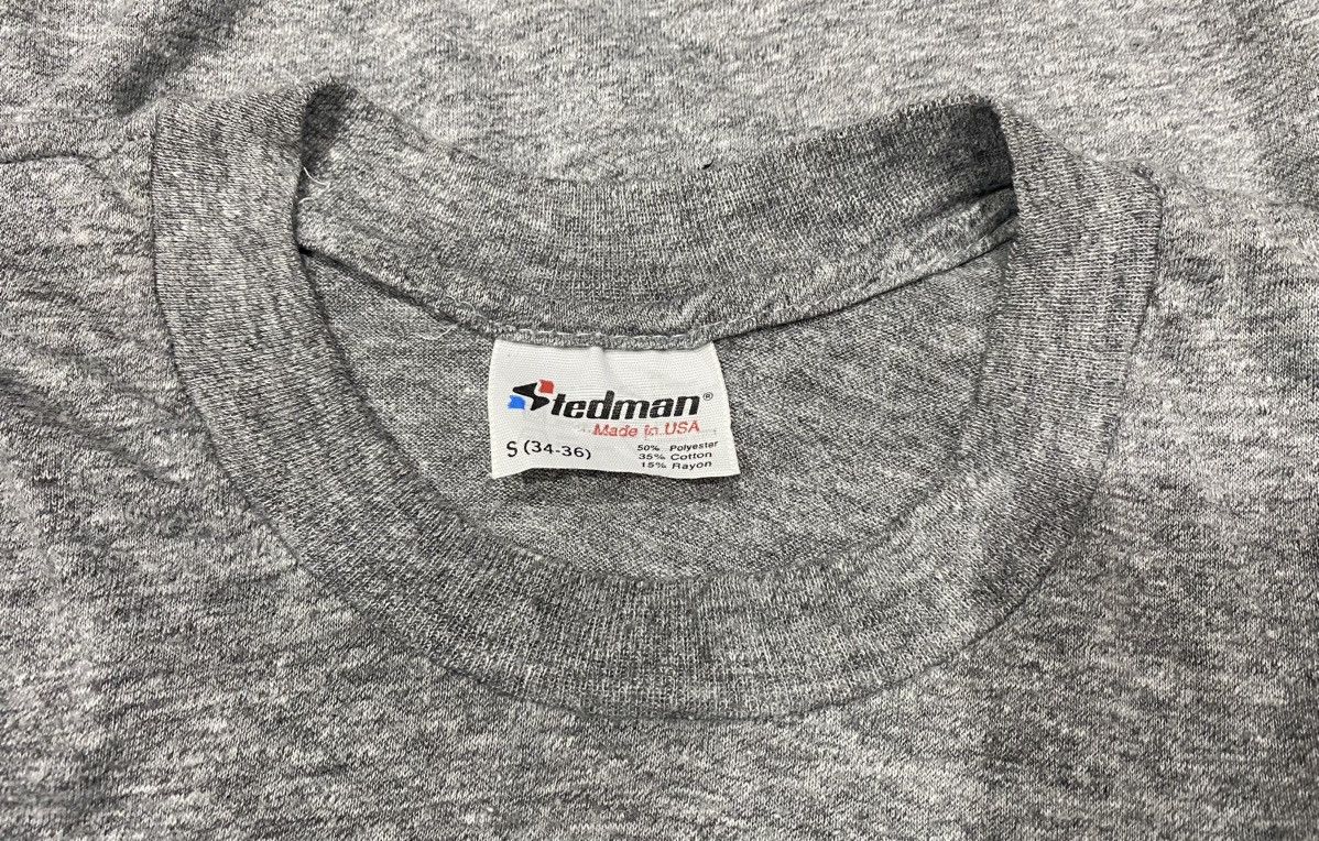 Vintage Vintage STEDMAN JOHN MORRIS T Shirt Heather Gray Size US S / EU 44-46 / 1 - 7 Thumbnail
