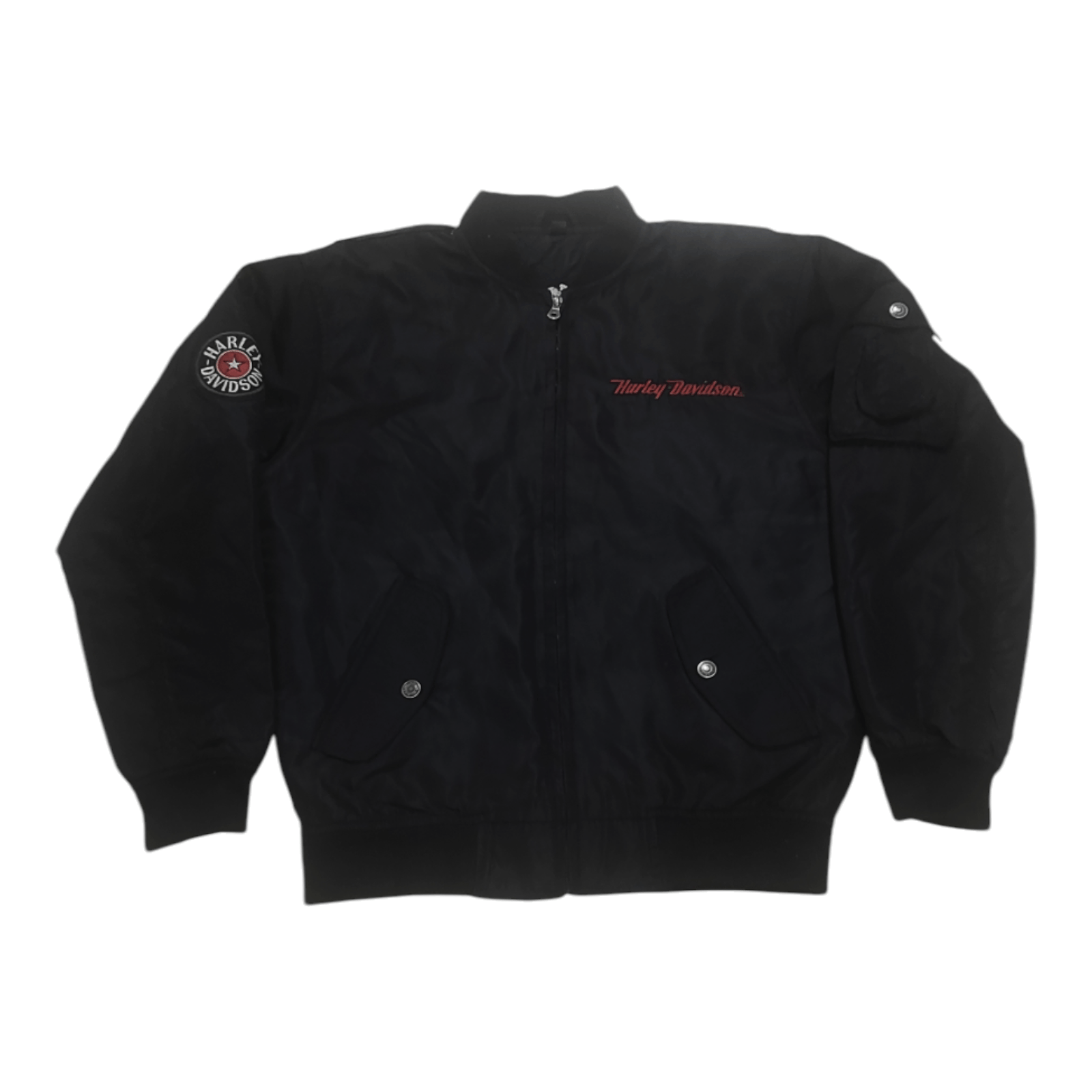 Harley Davidson × Vintage Vintage Harley Davidson Bomber Jacket Size US M / EU 48-50 / 2 - 2 Thumbnail