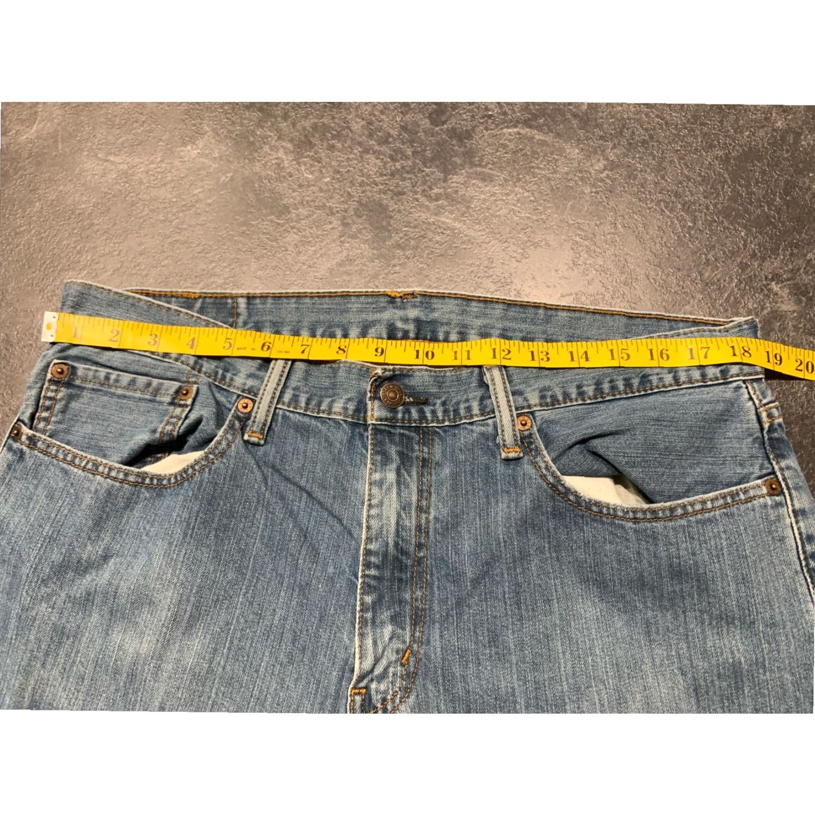 Levi's Levis 559 Mens Relaxed Straight Leg Jeans Blue Cotton Medium Wash Size US 36 / EU 52 - 6 Thumbnail