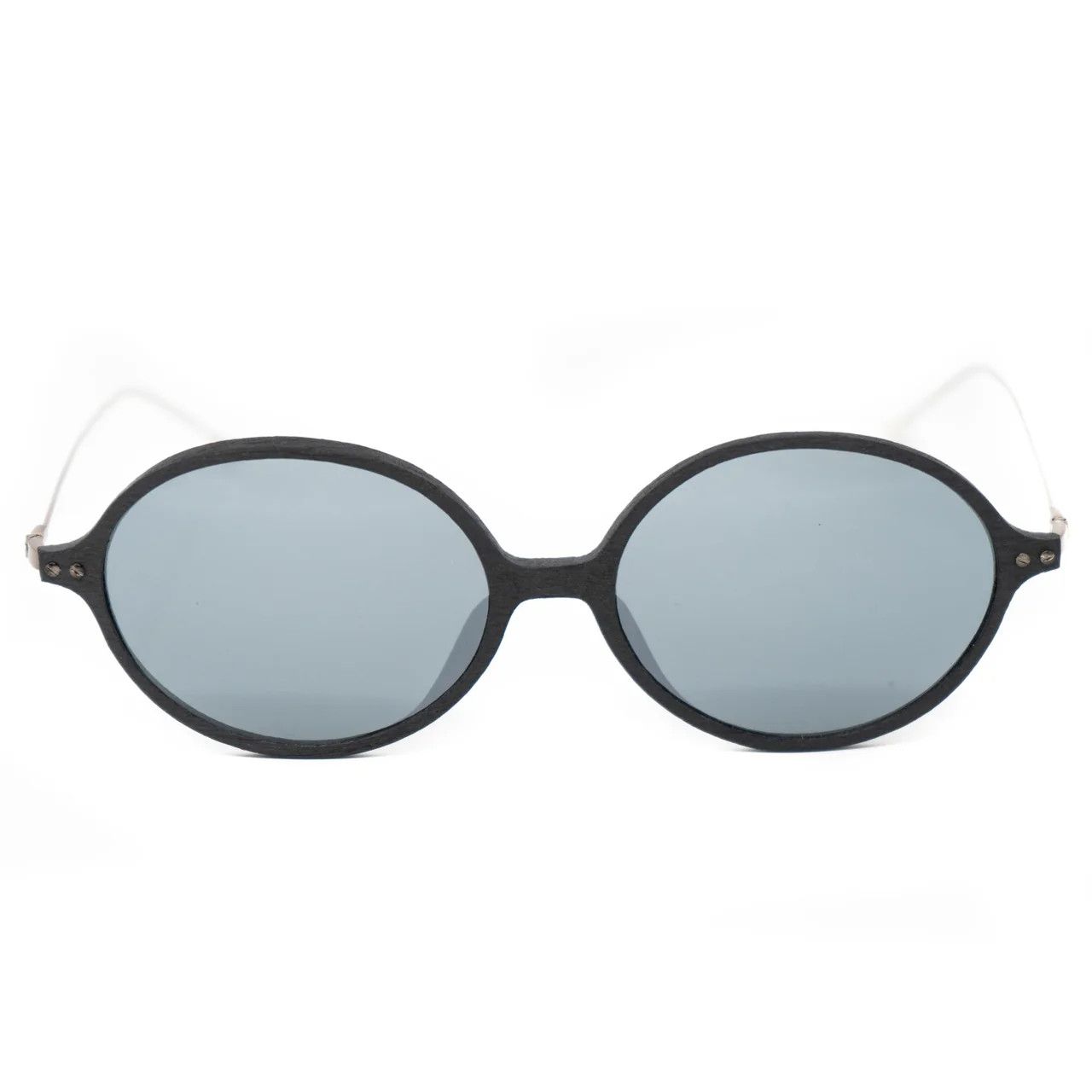 Ann Demeulemeester Ann Demeulemeester Sunglasses Oval Black and Grey Mirror Size ONE SIZE - 2 Thumbnail