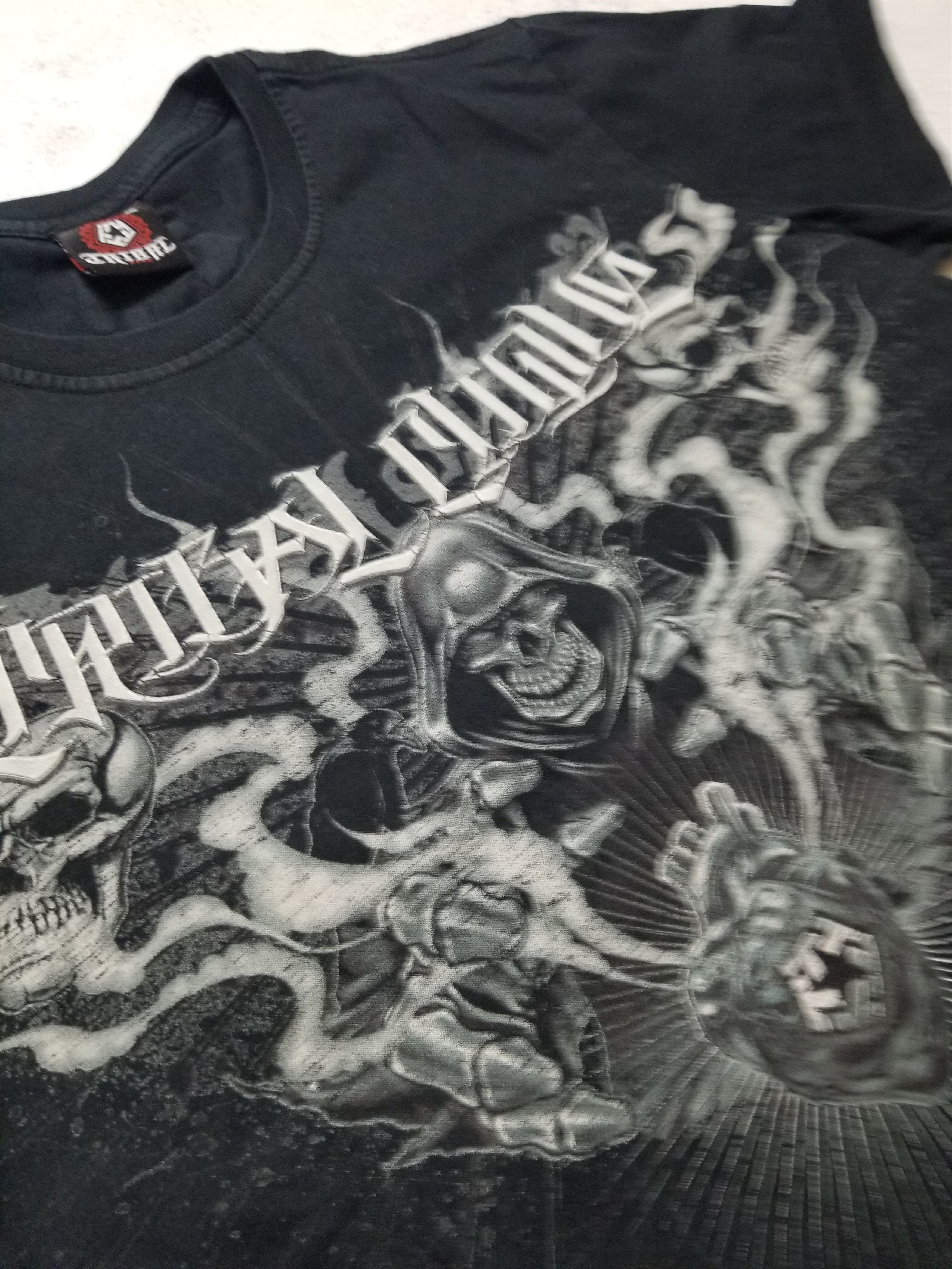 Tribal Streetwear VTG Y2K Rare Tribal Gear Skulls Graphic Short Sleeve T-shirt Size M / US 6-8 / IT 42-44 - 16 Thumbnail