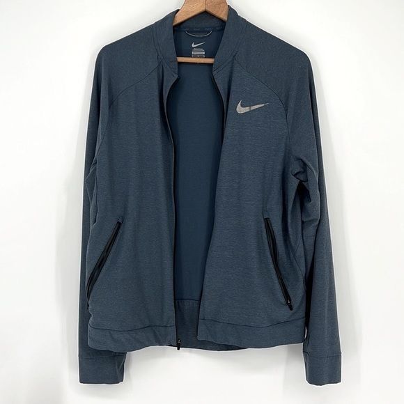Nike Nike Full Zip Track Jacket Blue Men's Size Medium Size US M / EU 48-50 / 2 - 2 Thumbnail