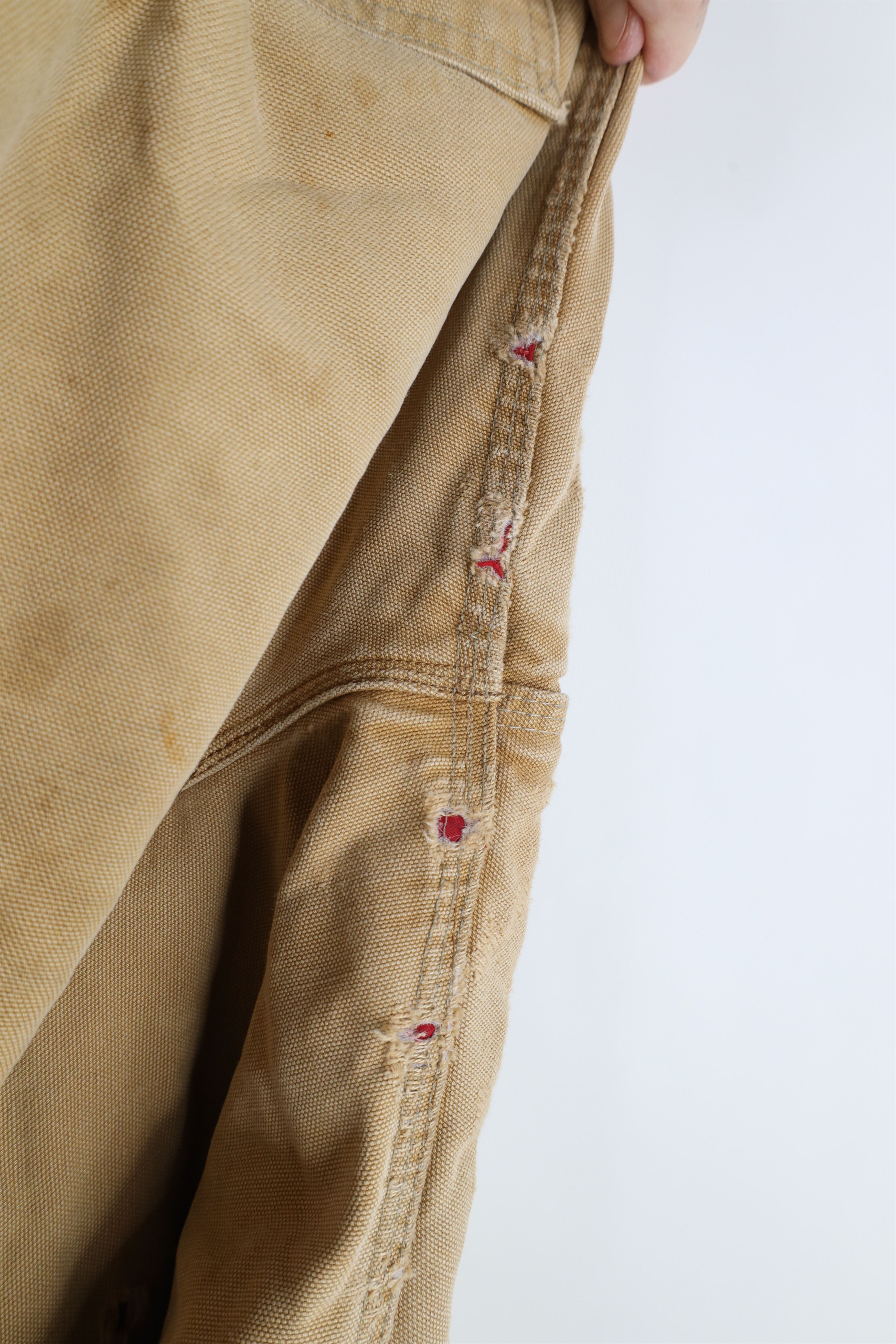 Carhartt × Vintage Vintage 90s Carhartt Thrashed Quilted Double Knee Overalls Size US 36 / EU 52 - 23 Thumbnail